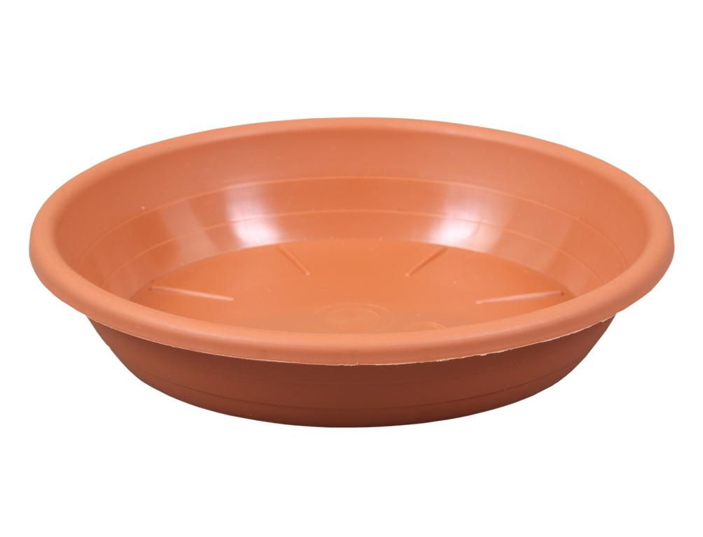 Domácnost a Zahrada - Podmiska pod květník SAKURA plastová d16cm, terakota
