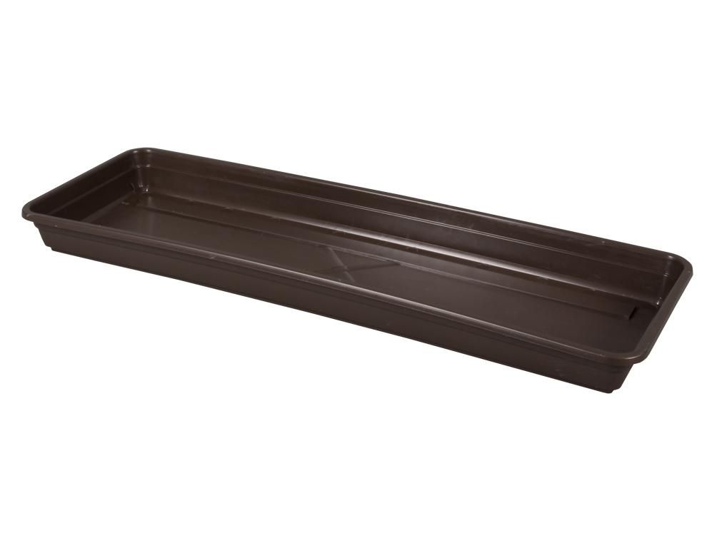 Domácnost a Zahrada - Podmiska pod truhlík Lobelia 50 cm Hnědá