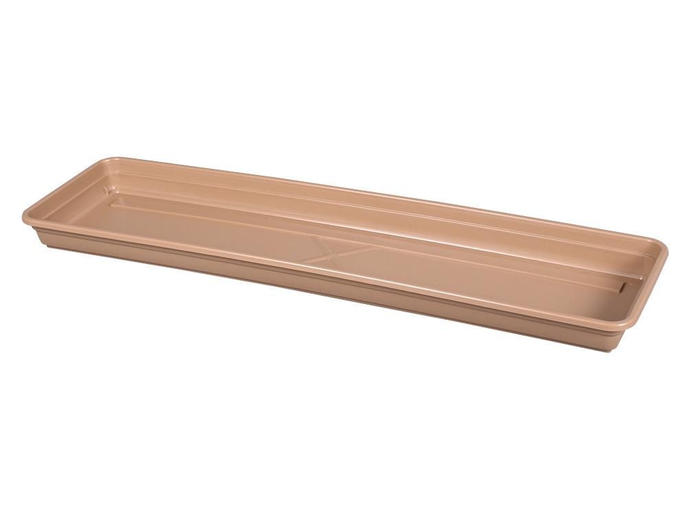 Domácnost a Zahrada - Podmiska pod truhlík Lobelia Modern 50cm, sv.hnědý mat