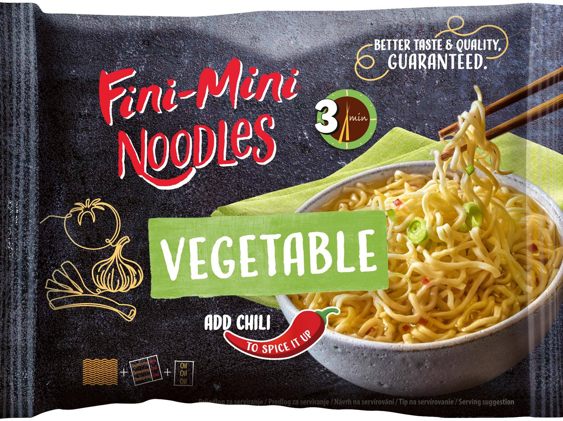 Trvanlivé potraviny - Podravka Fini-Mini Noodles Instantní polévka zeleninová 75g