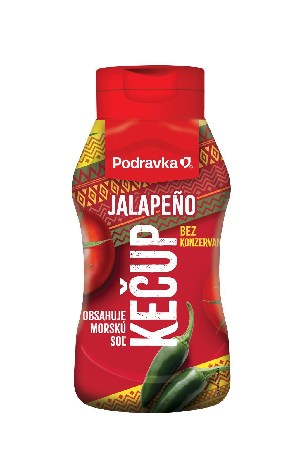 Trvanlivé potraviny - Podravka Kečup jalapeño 500 g