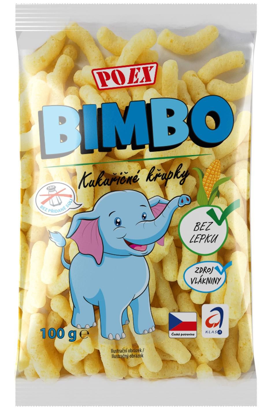 Zdravý svět - Poex Bimbo kukuřičné křupky bez lepku bez soli 100 g