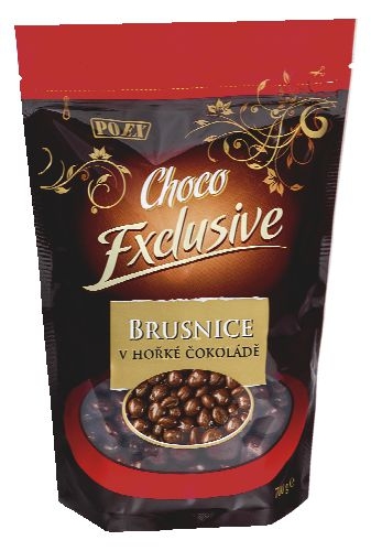 Trvanlivé potraviny - Poex Brusnice v hořké čokoládě 700 g