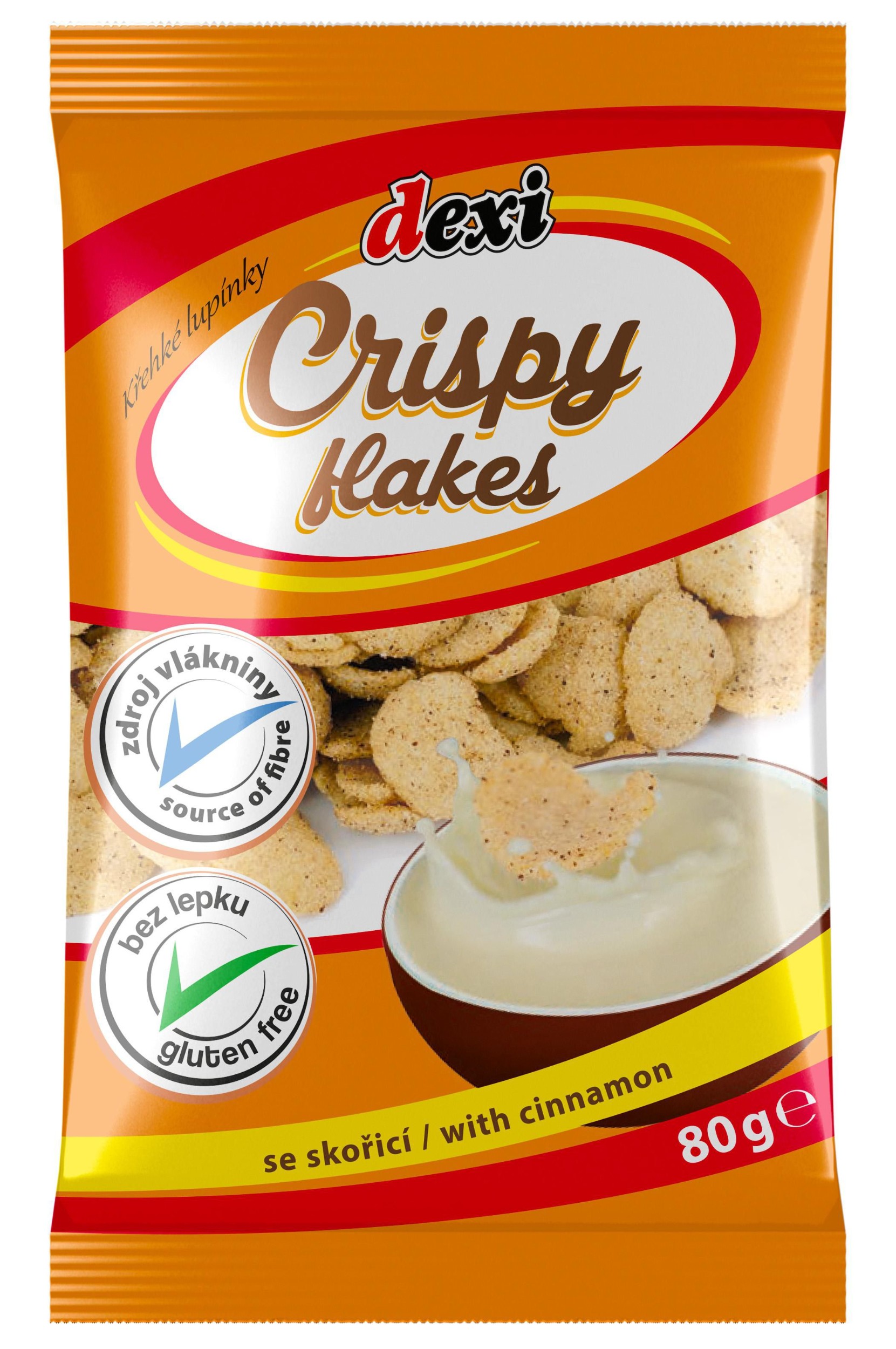 Zdravý svět - Poex Křehké lupínky se skořicí bez lepku 80 g