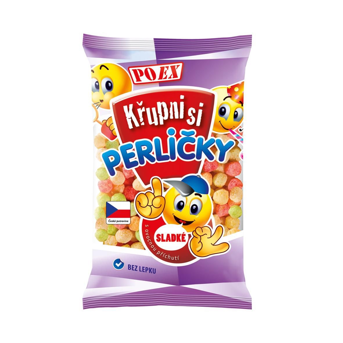 Zdravý svět - Poex perličky s ovocnou příchutí bez lepku 130g