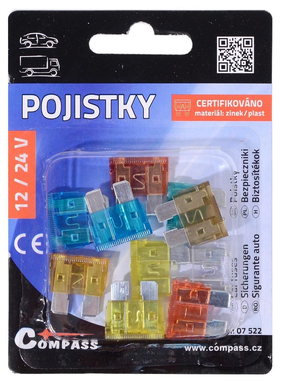 Auto-moto - Pojistky nožové 10 ks