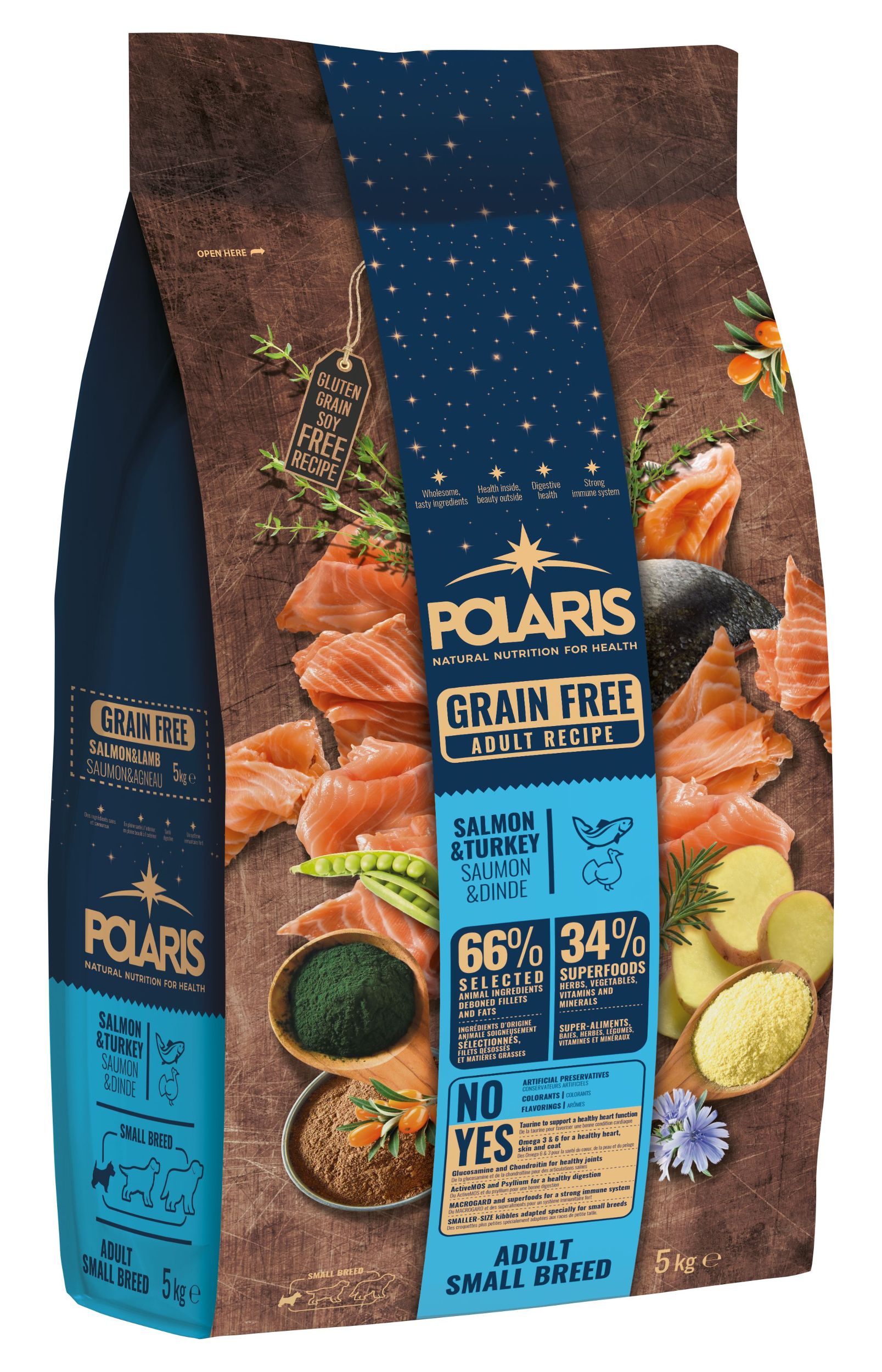 Polaris gran FM GF pes pro malá plemena losos, krůta 5kg