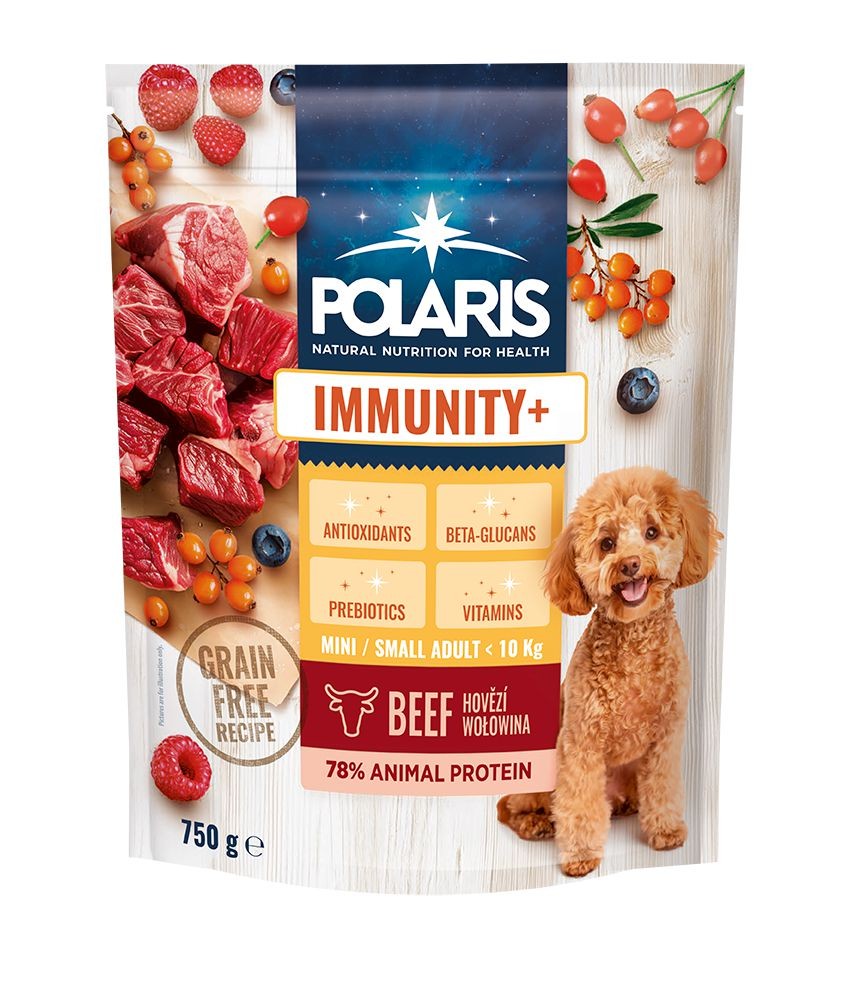 Svět zvířat - Polaris Imunity+ granule pro psa s čerstvým masem small&mini hovězí 750g