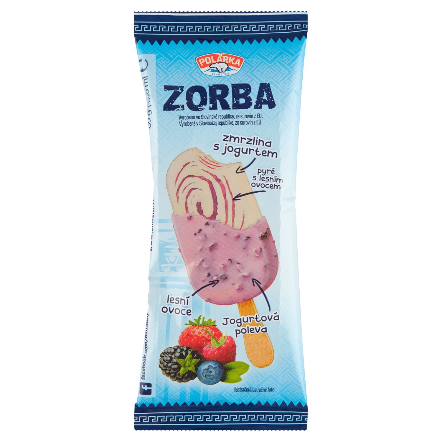 Mražené potraviny - Polárka Zorba Zmrzlina s jogurtem a lesním ovocem 100 ml
