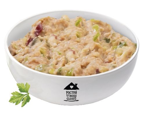 Pomazánka salámová s chilli a jarní cibulkou Globus - ca. 200 g