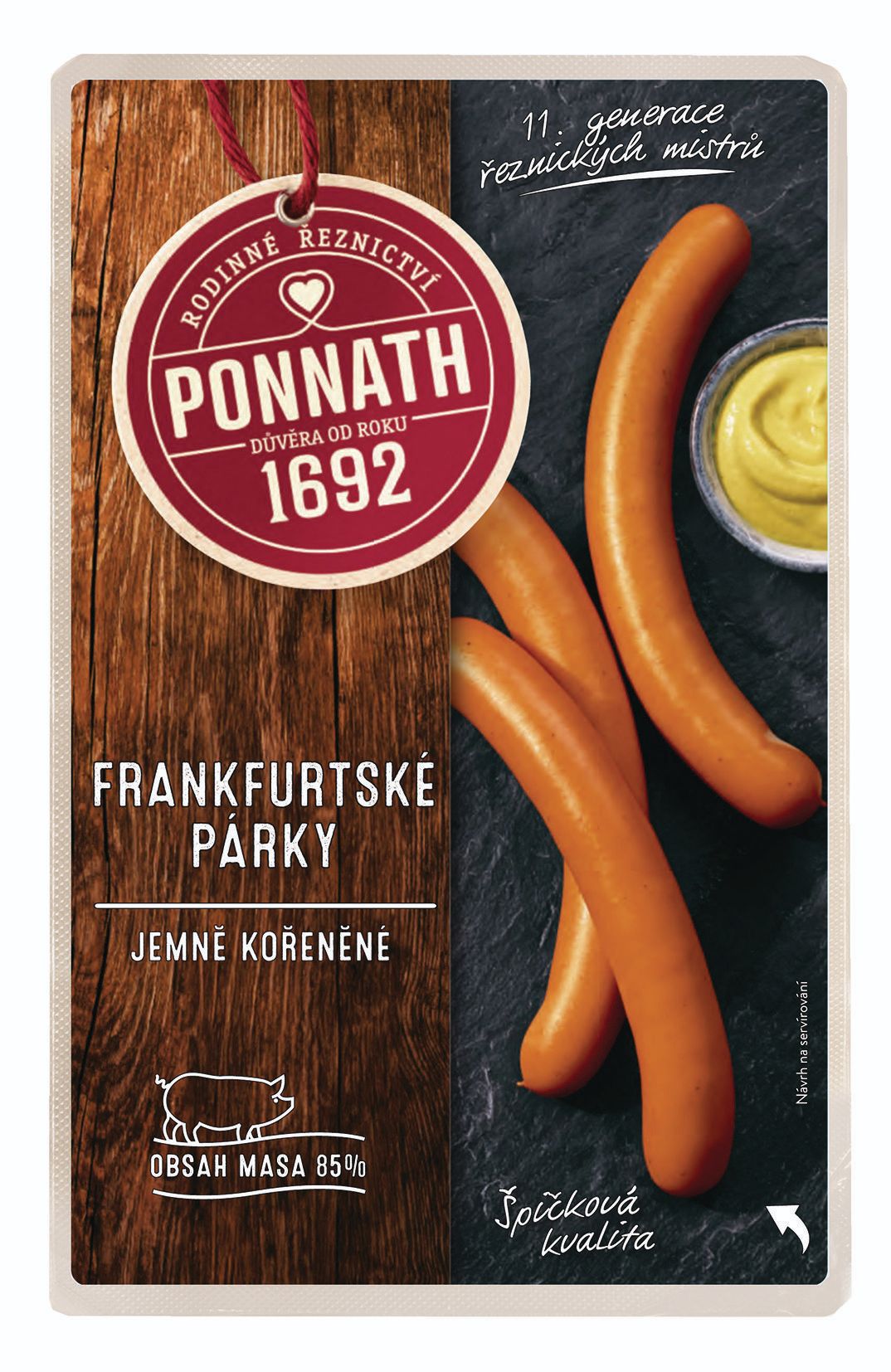 Ponnath Frankfurtské párky 200 g-0