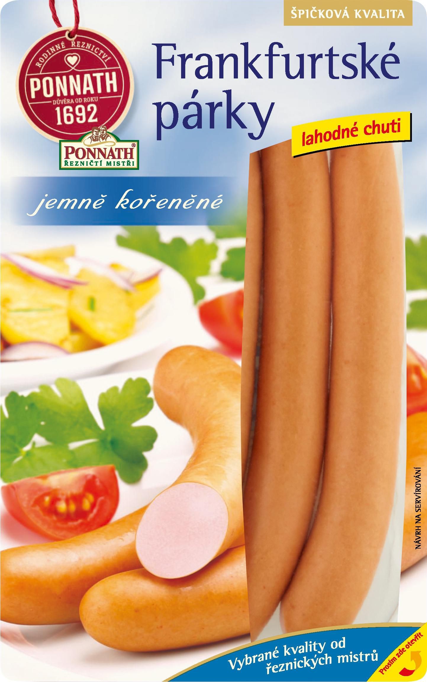 Ponnath Frankfurtské párky 200 g-1