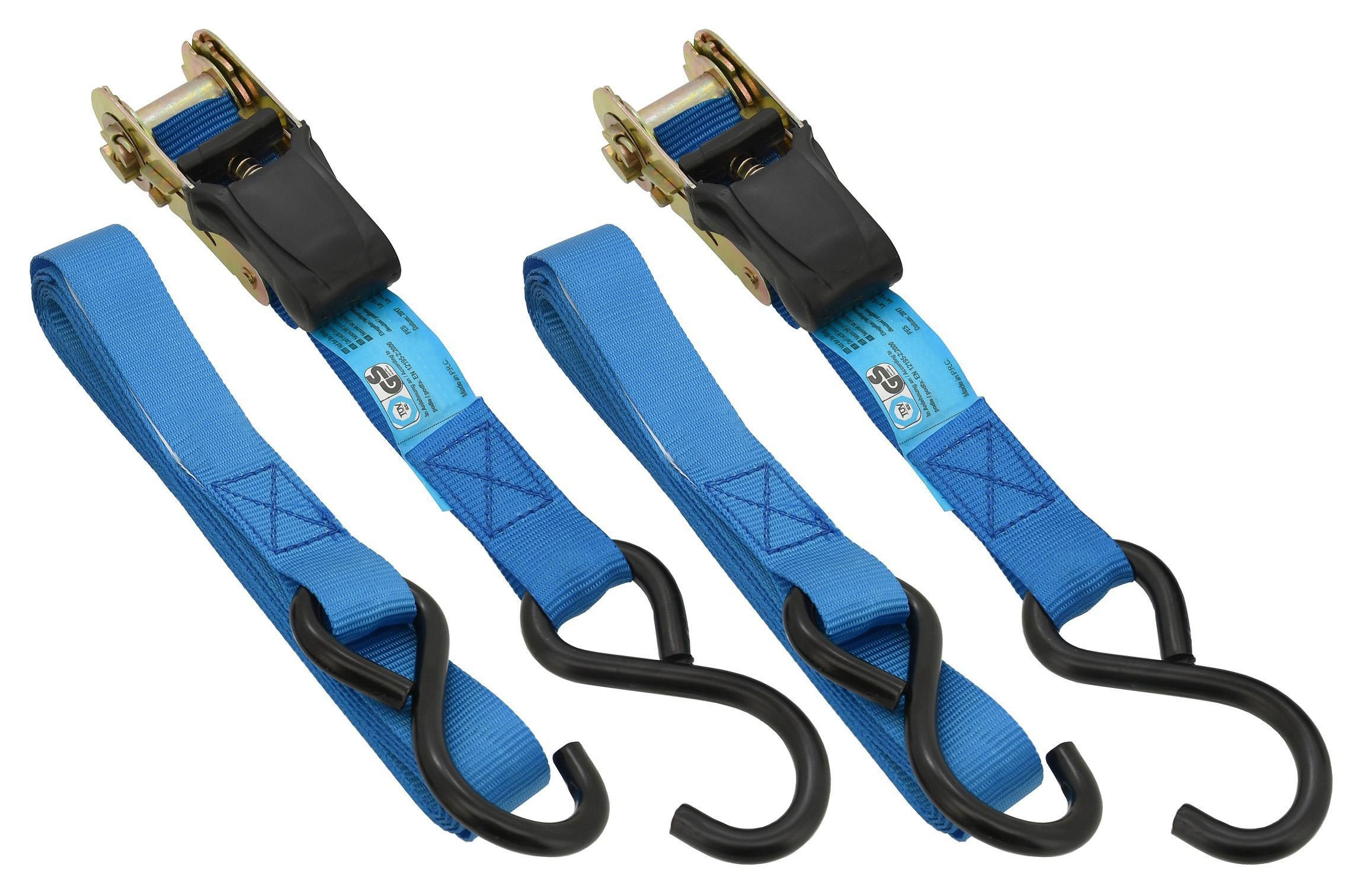 Popruh s ráčnou a háky 2ks 125daN 24mm x 4,50m TÜV