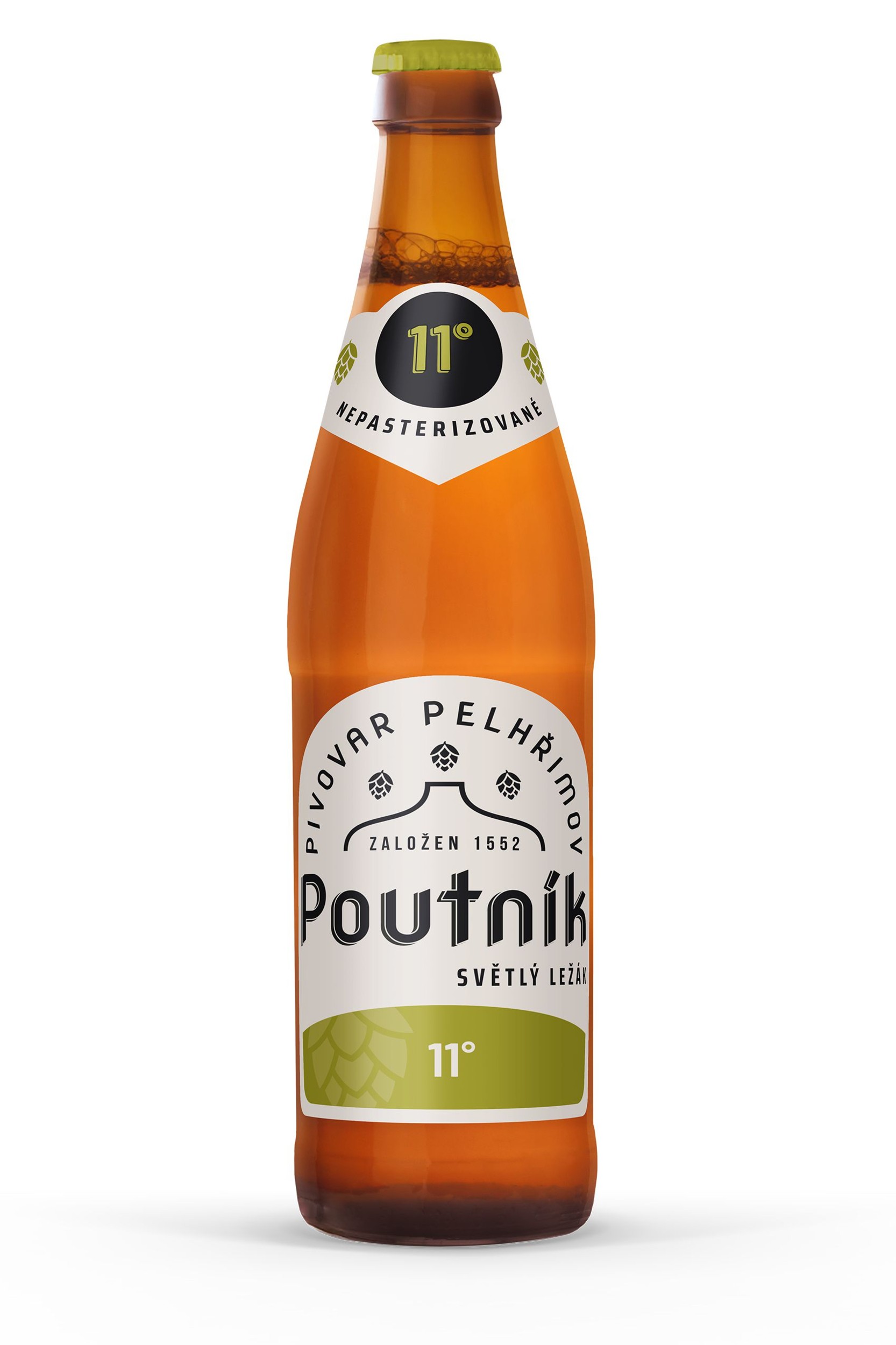 Poutník světlý ležák 11° 0,5l-1