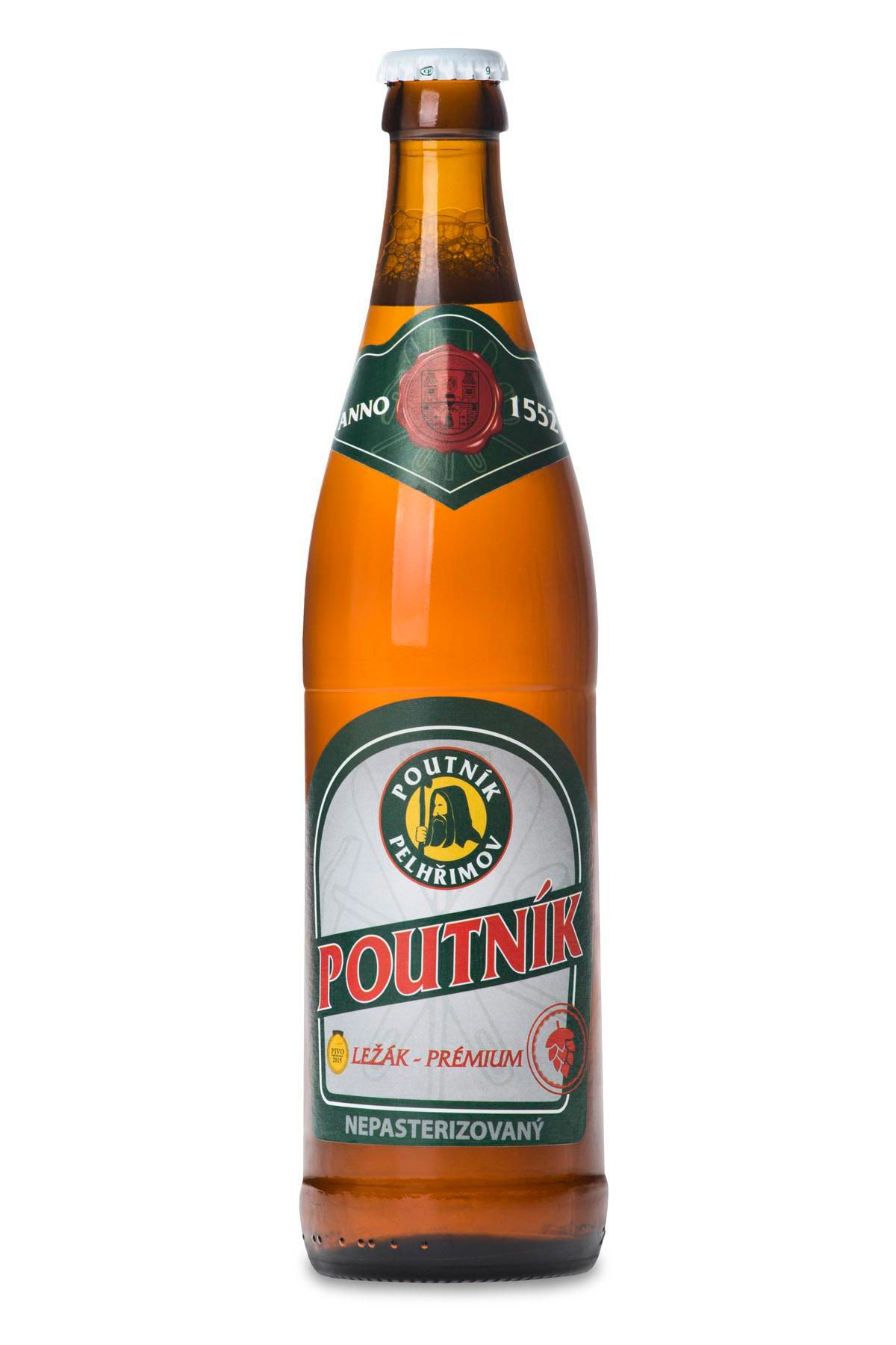 Nápoje - Poutník světlý ležák PRÉMIUM 0,5 l