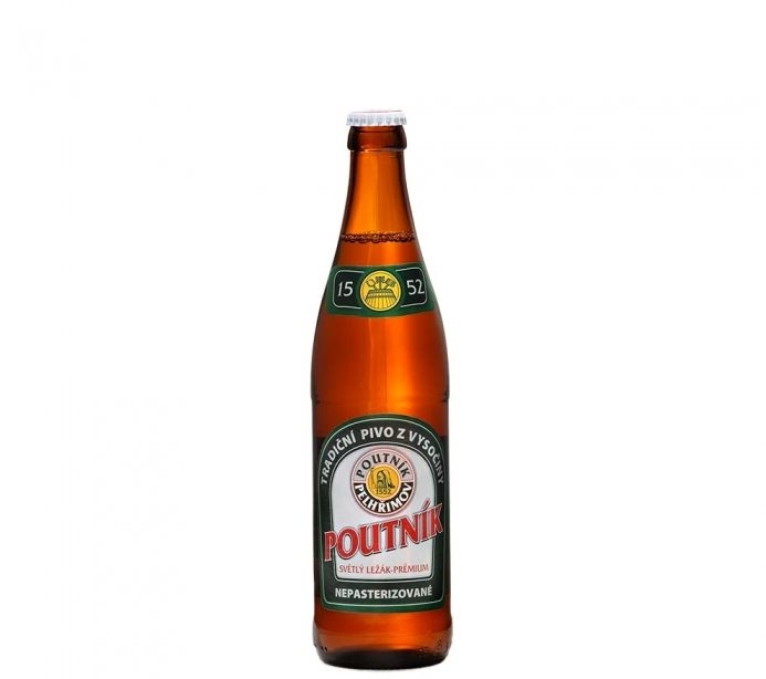Poutník světlý ležák PRÉMIUM 0,5 l-0