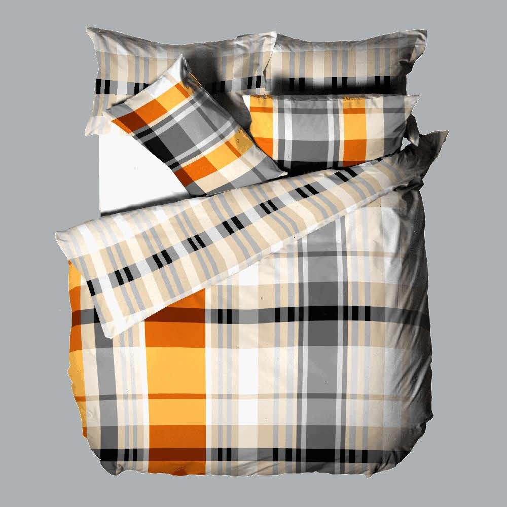 Domácnost a Zahrada - Povlečení KREP 140x200 TOP CLASS - Orange kube