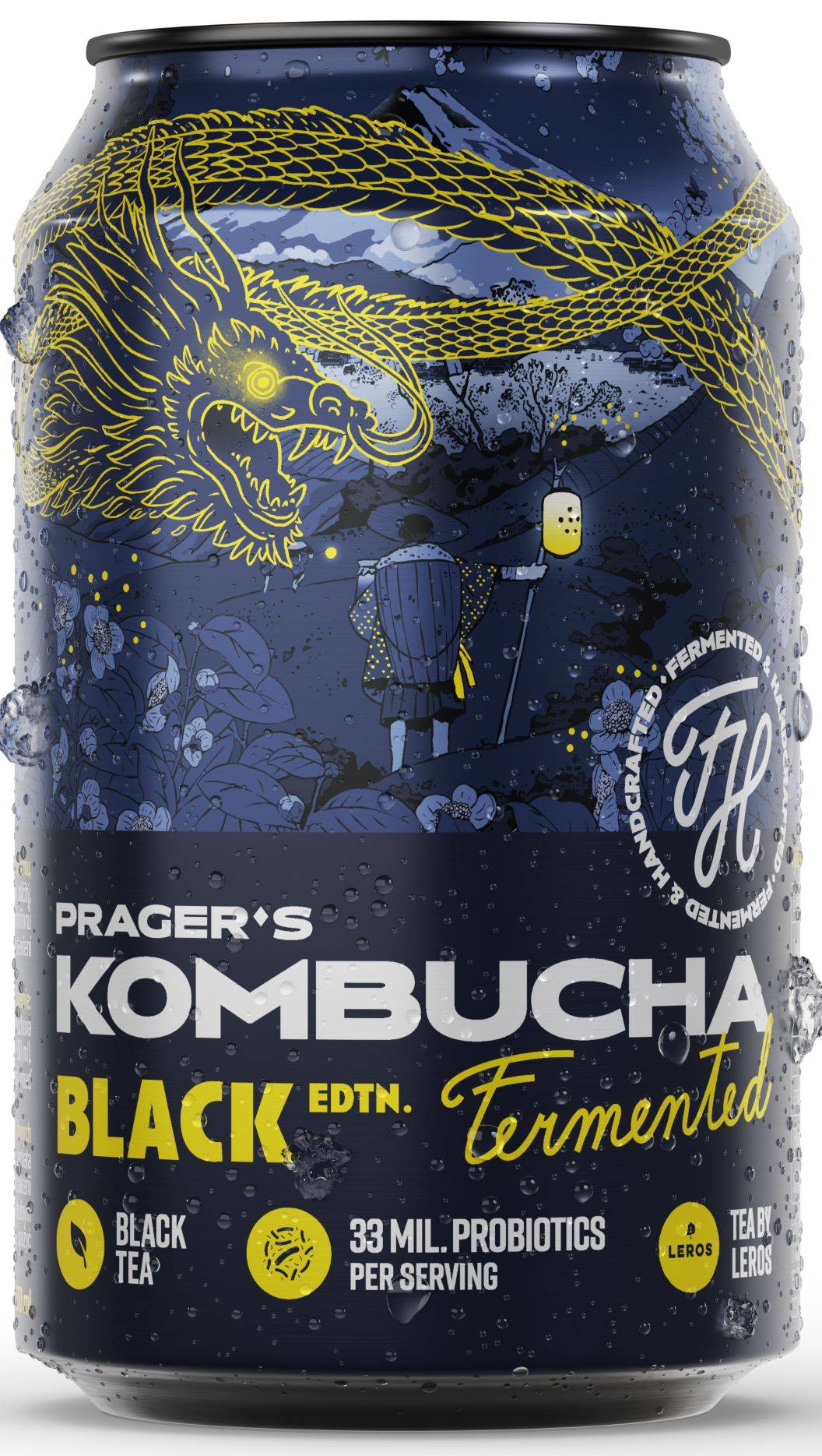 Nápoje - Prager's Kombucha Black Edition 0,33l