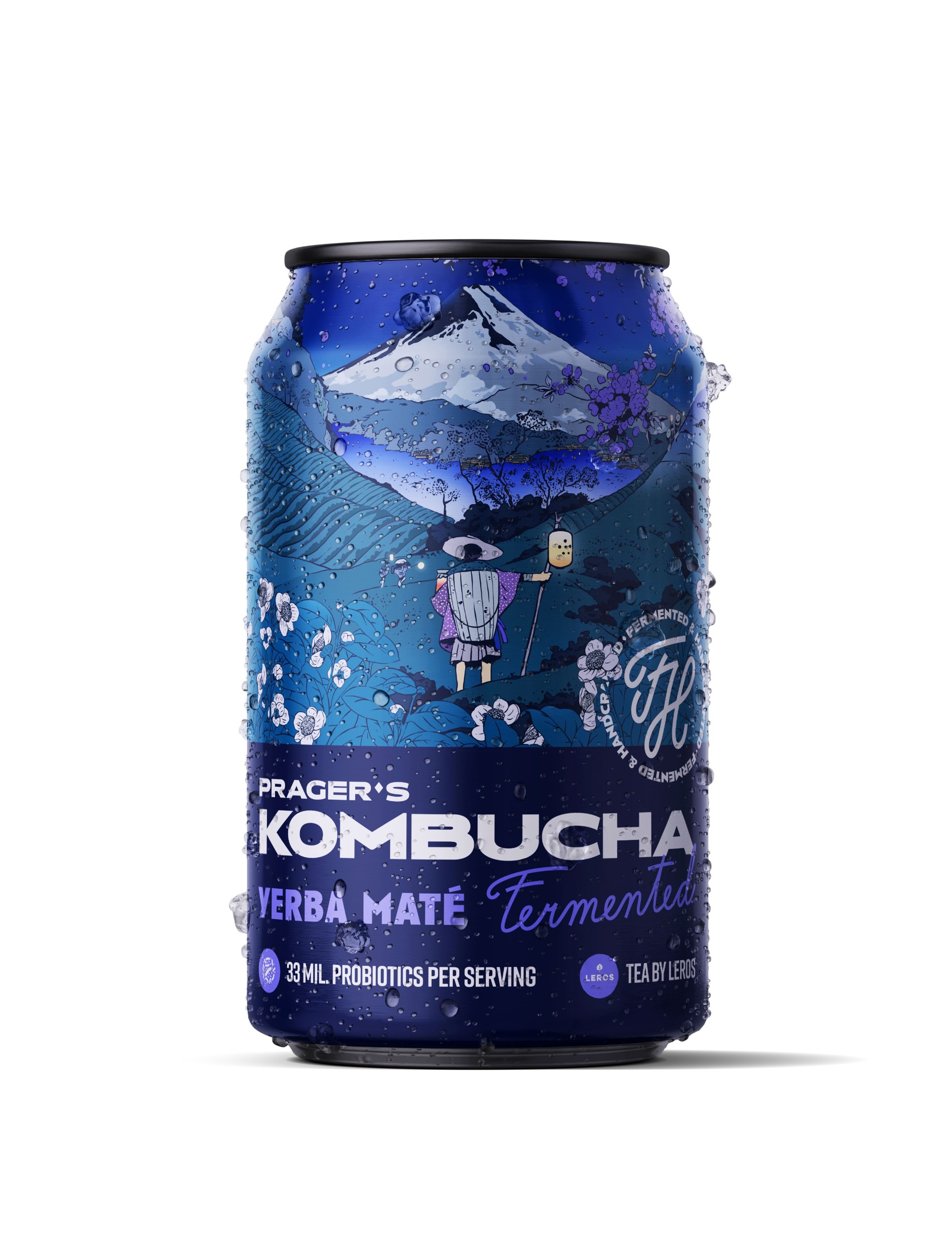Nápoje - PRAGER'S KOMBUCHA YERBA MATÉ 0,33L PLE