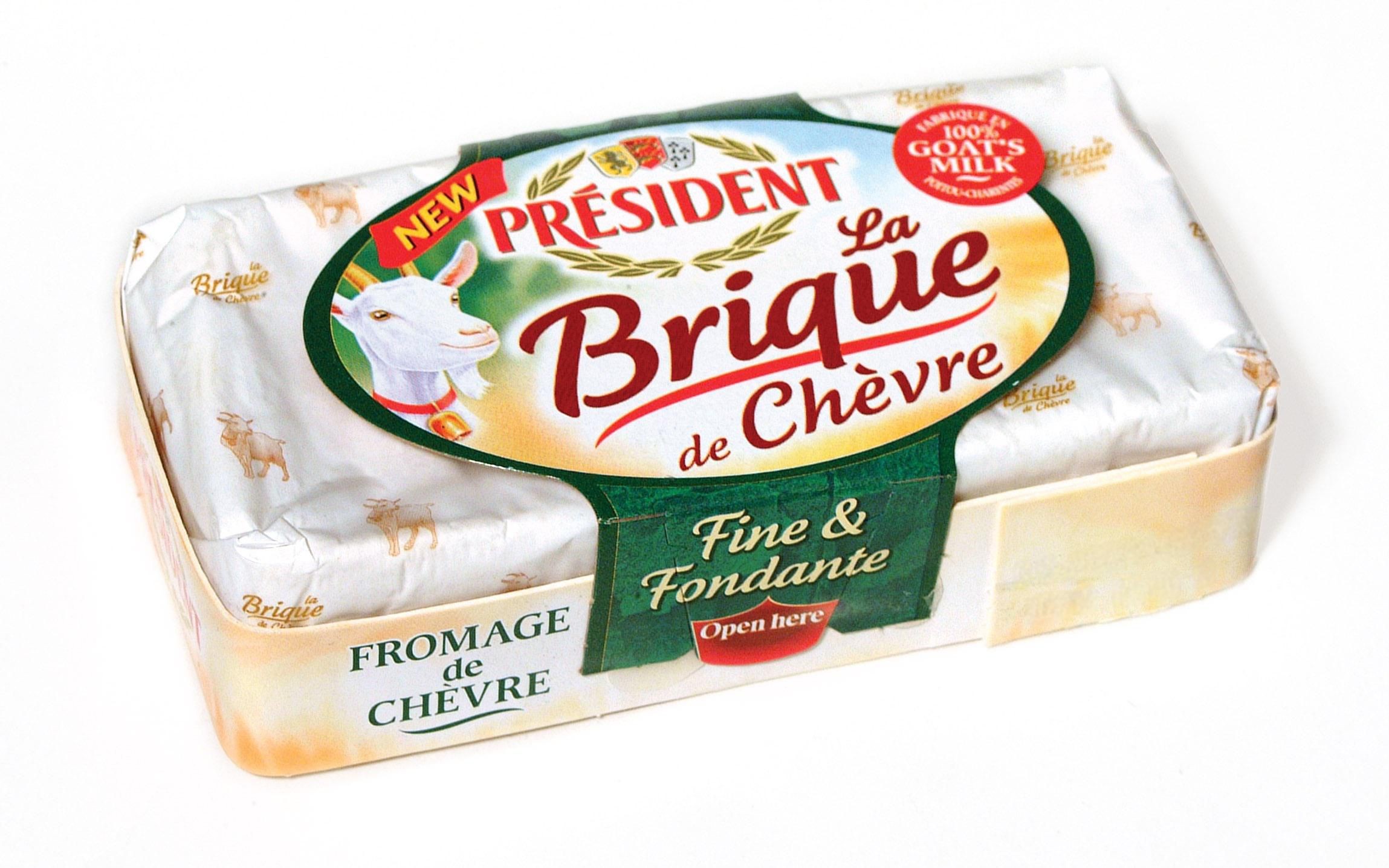 Mléčné a chlazené - Président Brique kozí sýr 150g