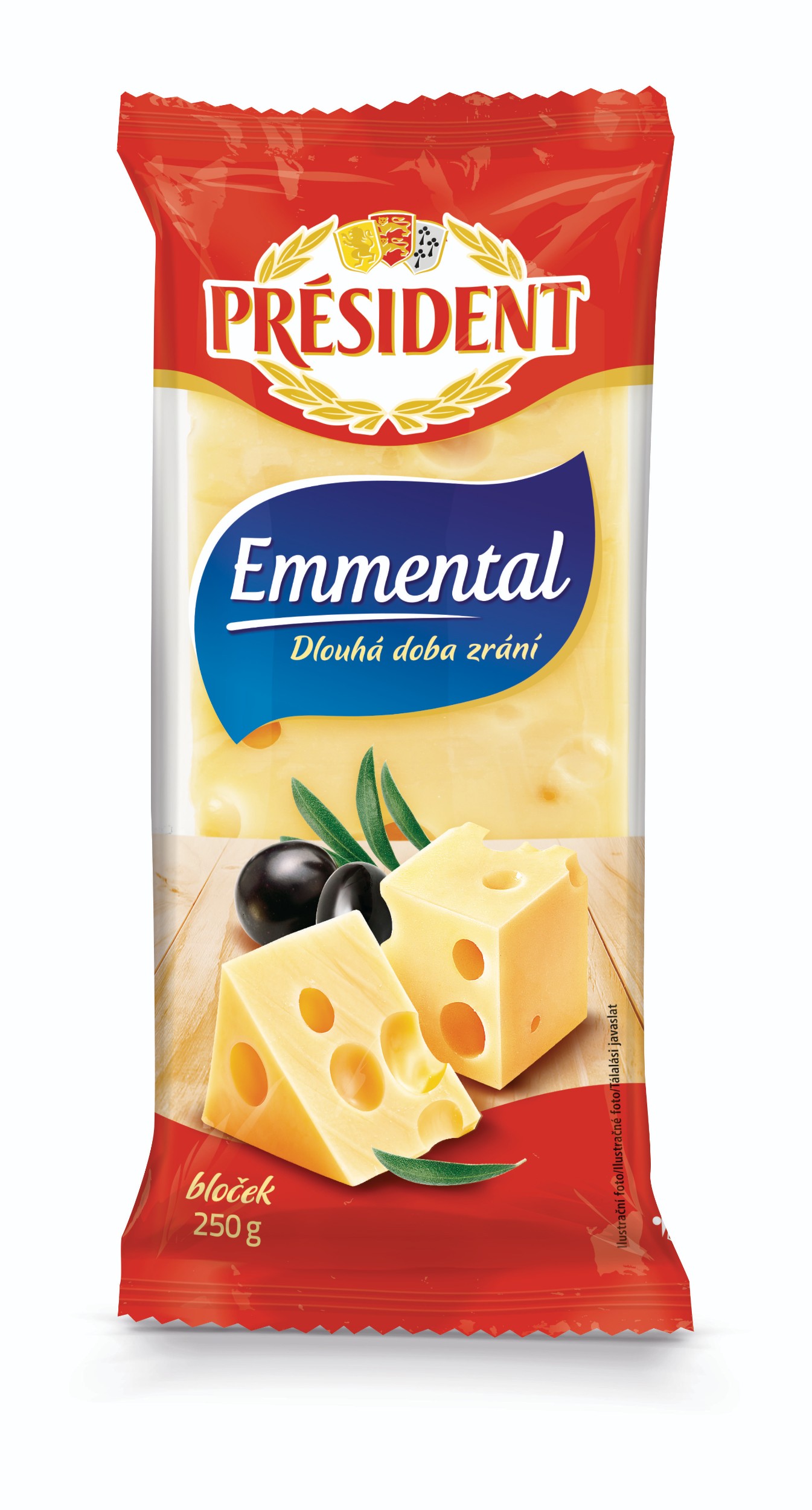 Mléčné a chlazené - Président Emmental bloček 250 g