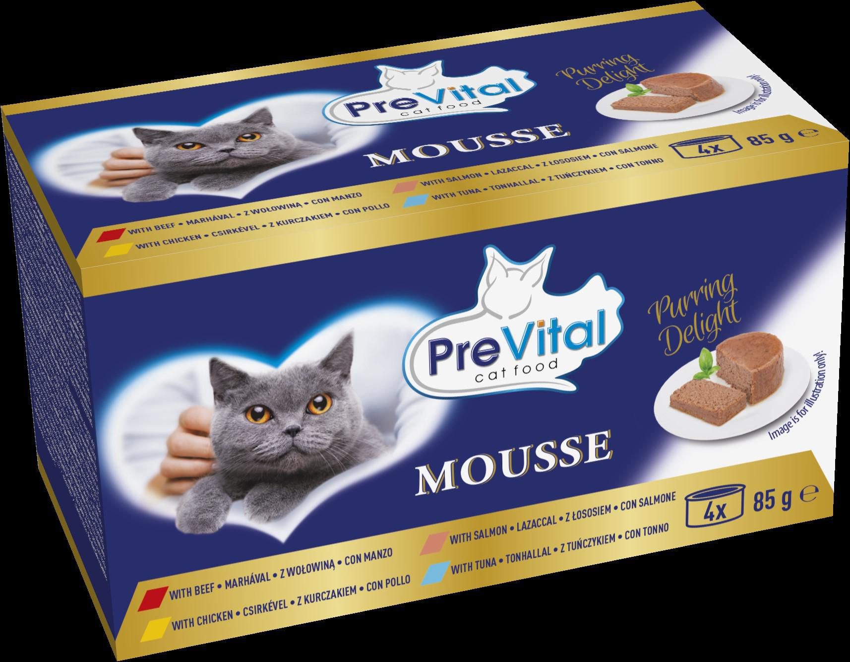 Svět zvířat - Prevital konzervy pro kočku s masem a rybou 4x85g