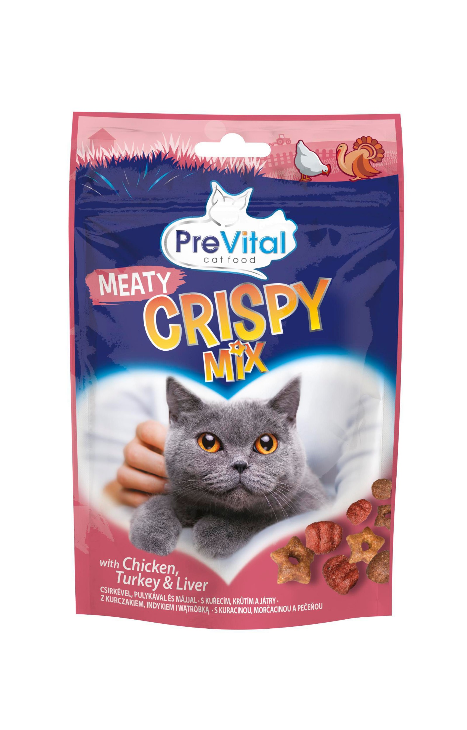 Svět zvířat - PreVital snack kočka masový mix 60 g