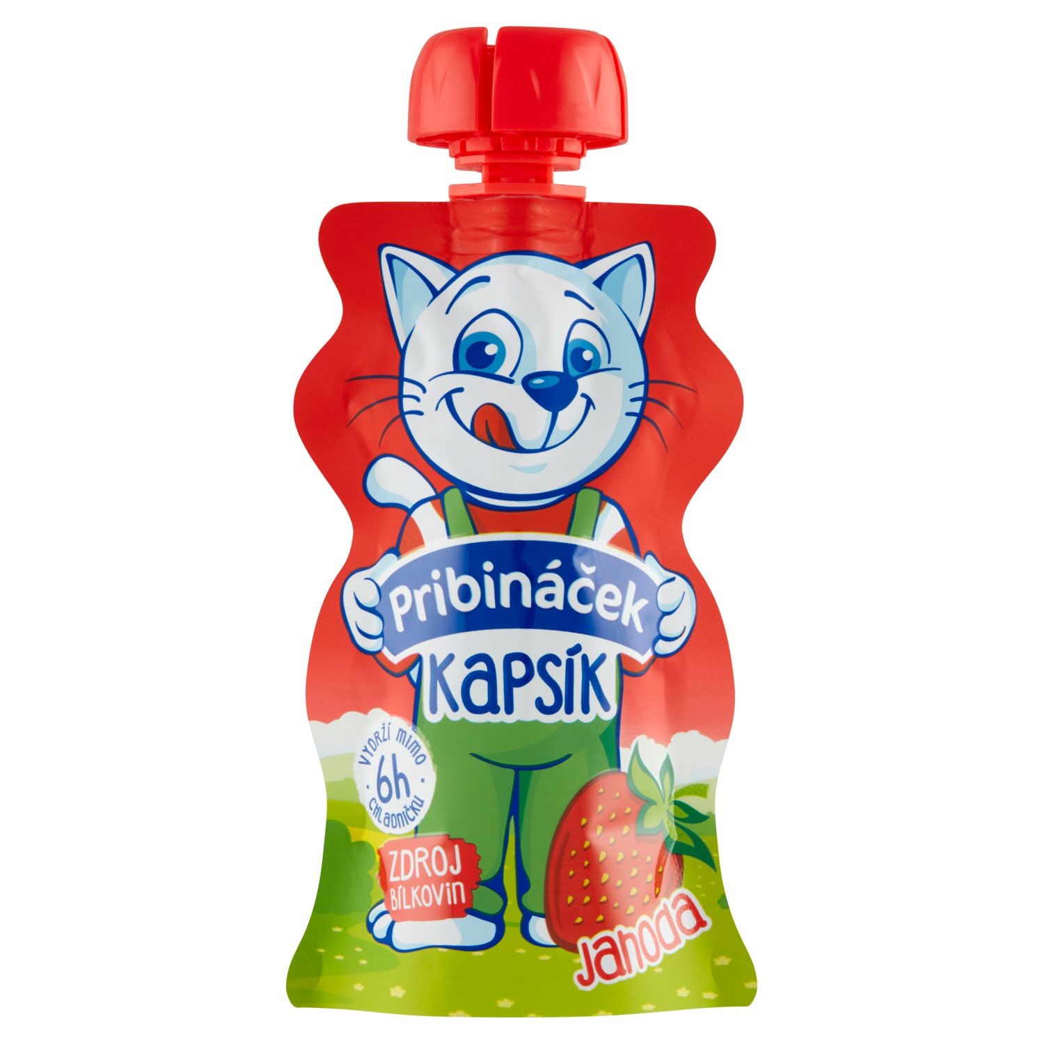 Mléčné a chlazené - Pribináček Kapsík jahoda 70g