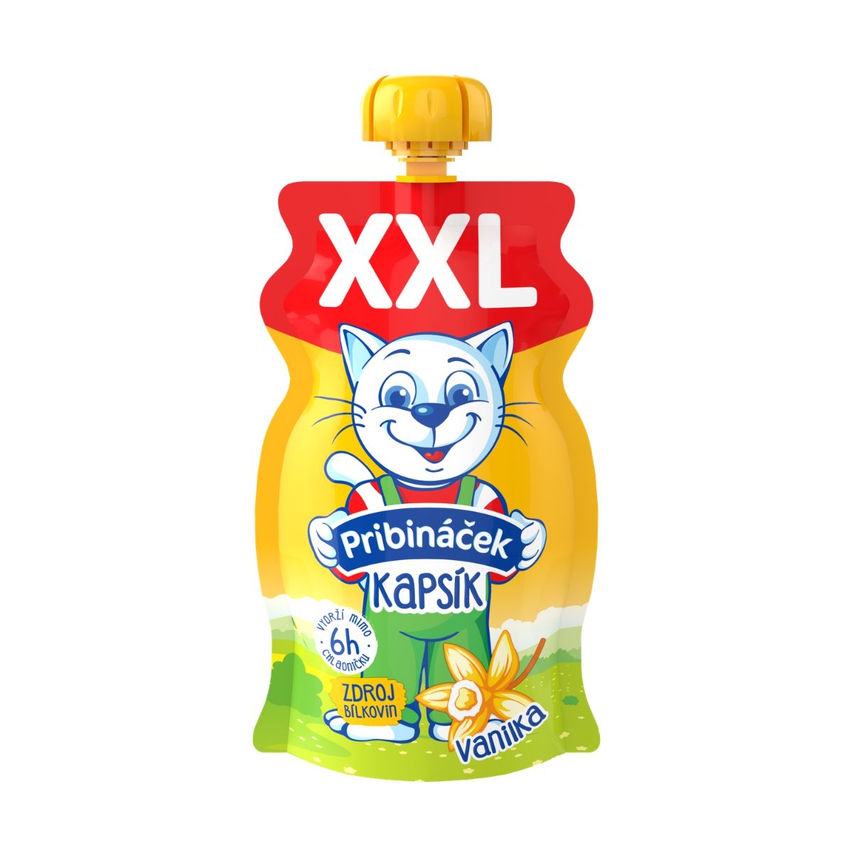 Mléčné a chlazené - Pribináček Kapsík XXL Vanilka 120g