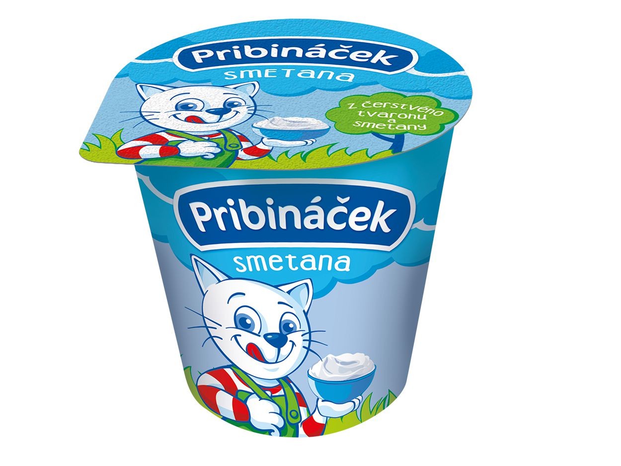 Mléčné a chlazené - Pribináček Smetana 125 g