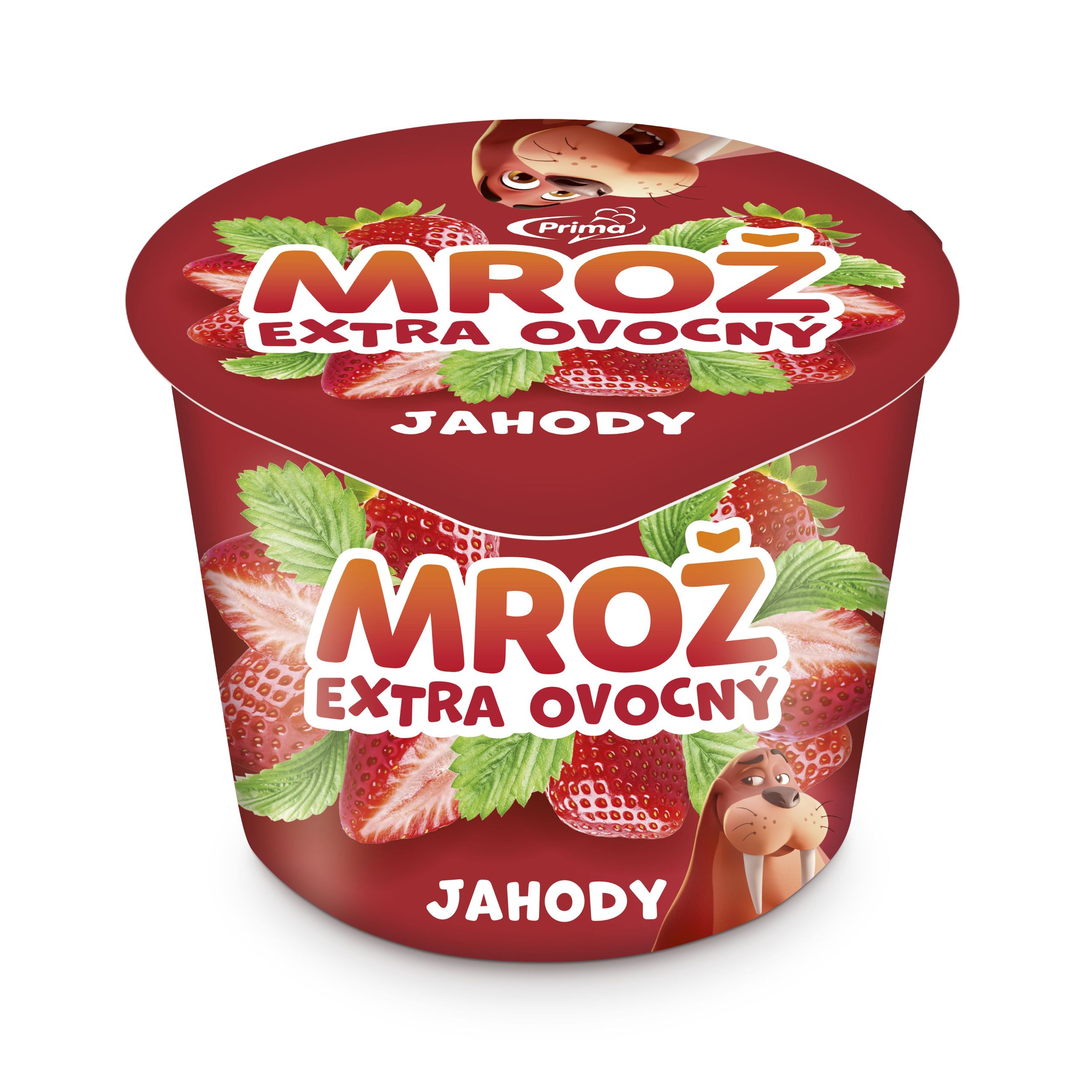 Mražené potraviny - Prima Mrož Jahodová dřeň 90 ml