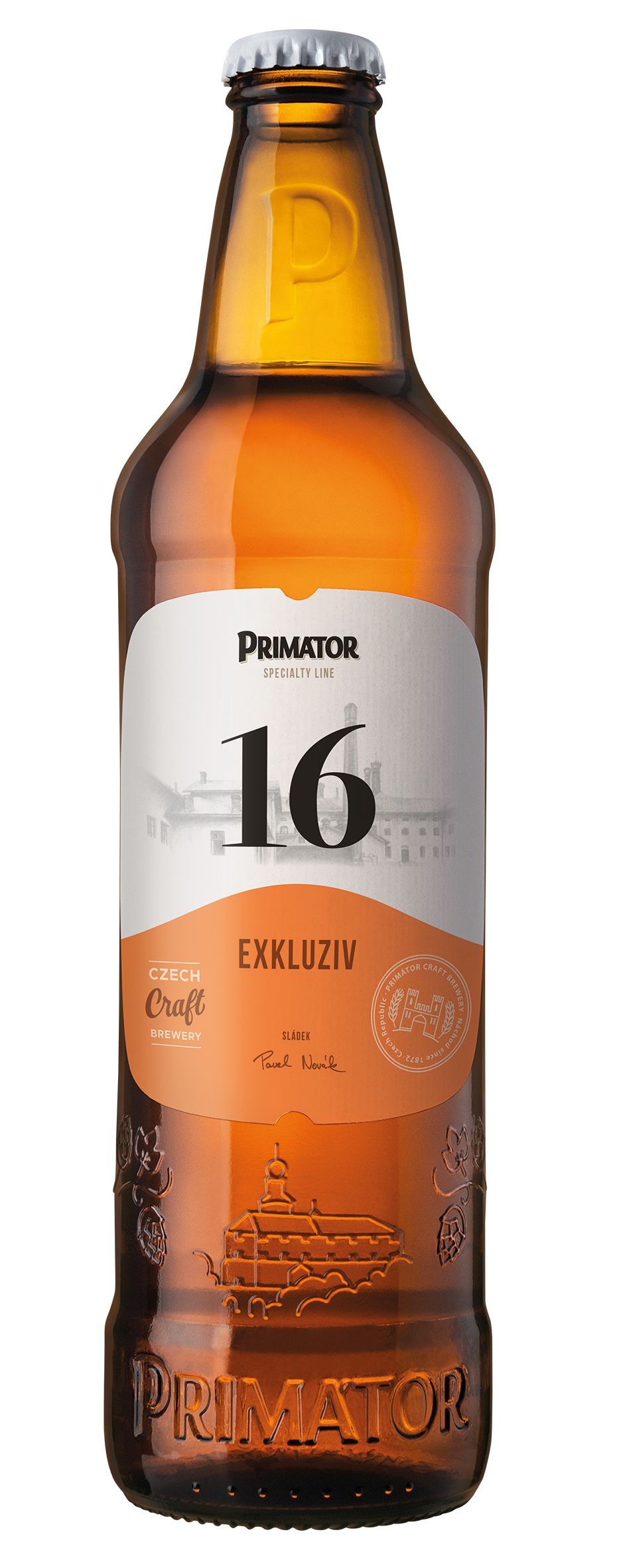 Nápoje - Primátor Exkluziv 16% speciální světlé pivo 0,5 l