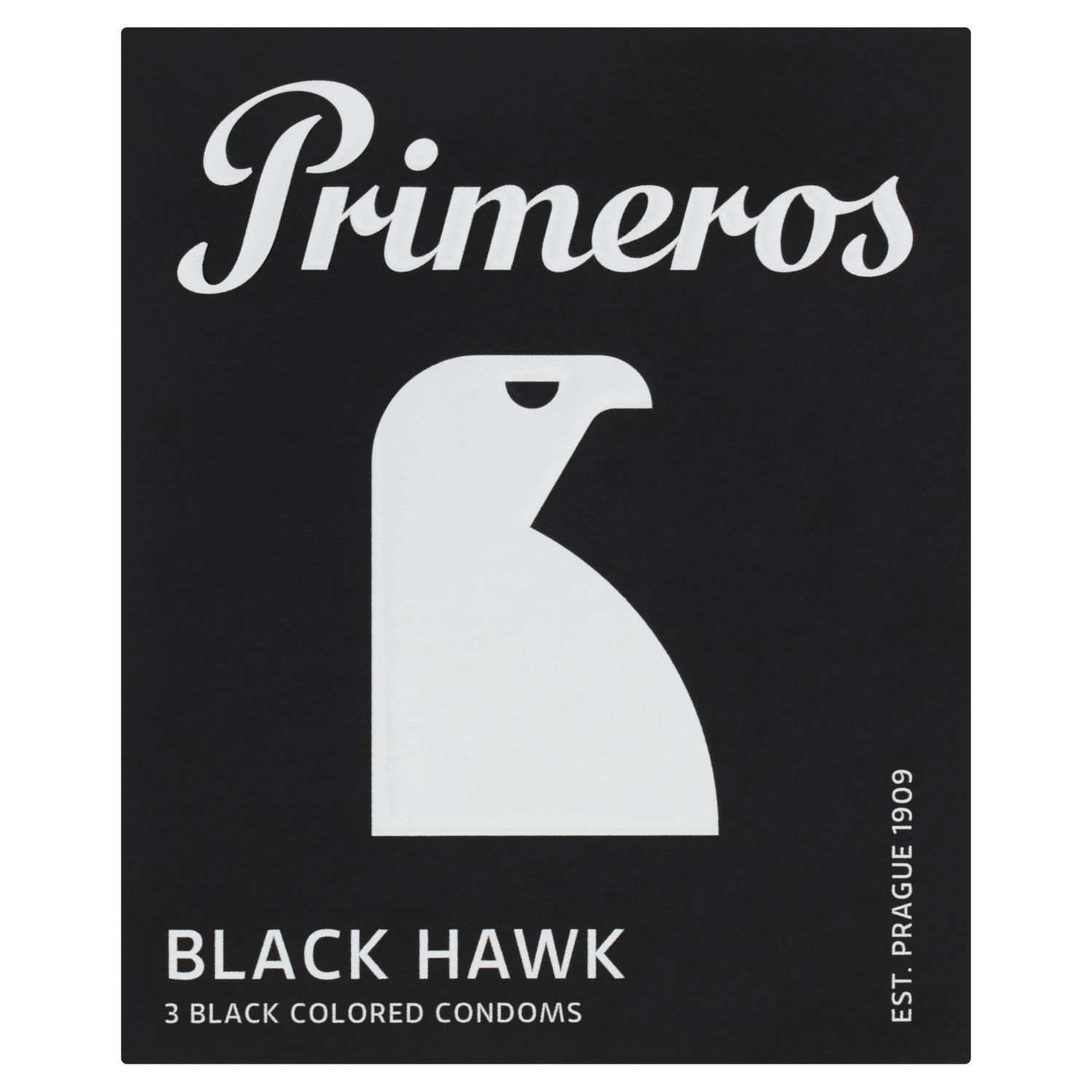 Drogerie a kosmetika - Primeros Black Hawk kondomy černé barvy 3 ks