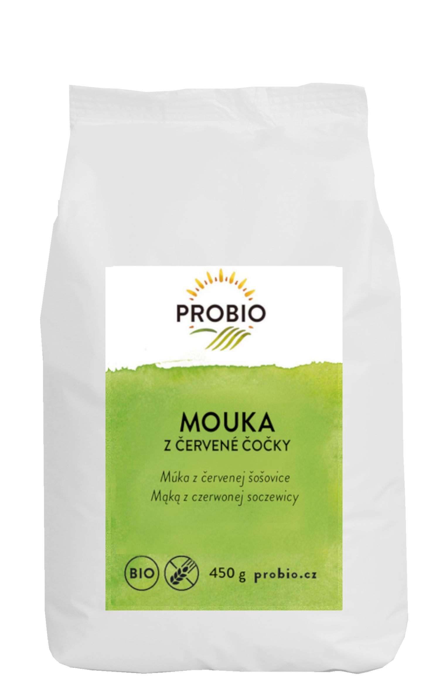 Zdravý svět - Probio BIO Mouka z červené čočky 450 g