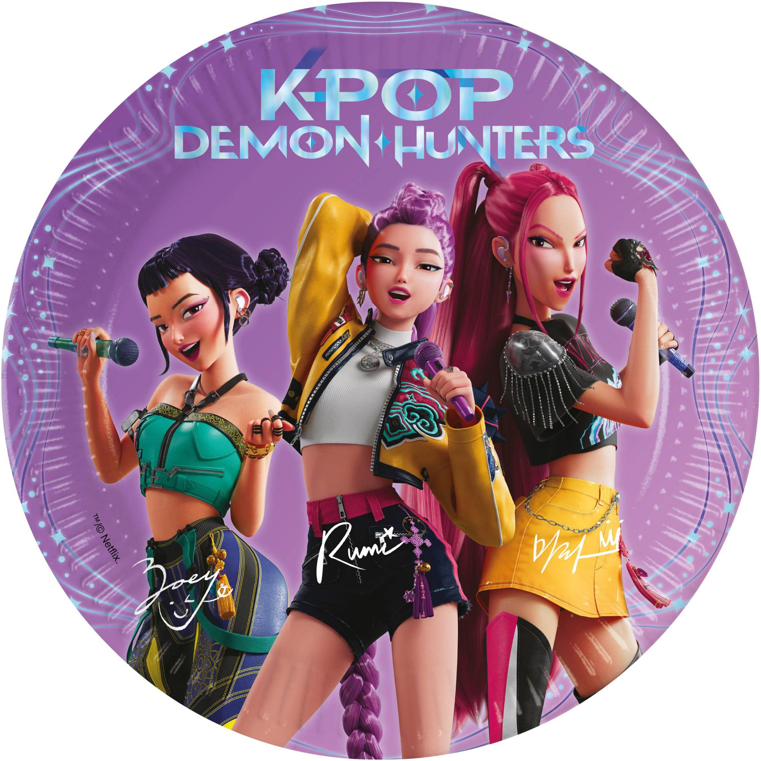 Svět dětí - Procos Talíře papírové EKO - K-Pop Lovci démonů 20cm/8ks