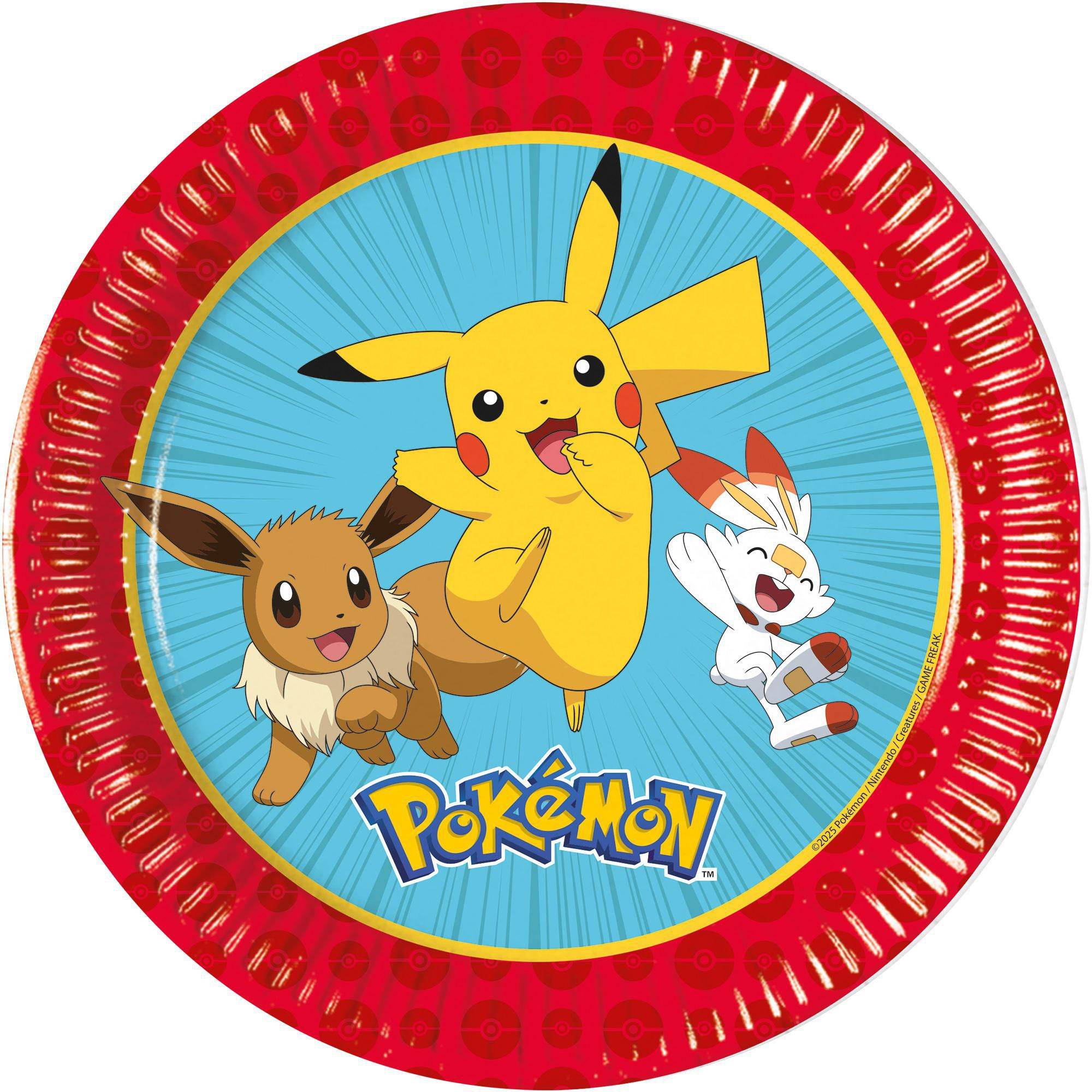 Svět dětí - Procos Talíře papírové EKO - Pokemon 20cm/8ks