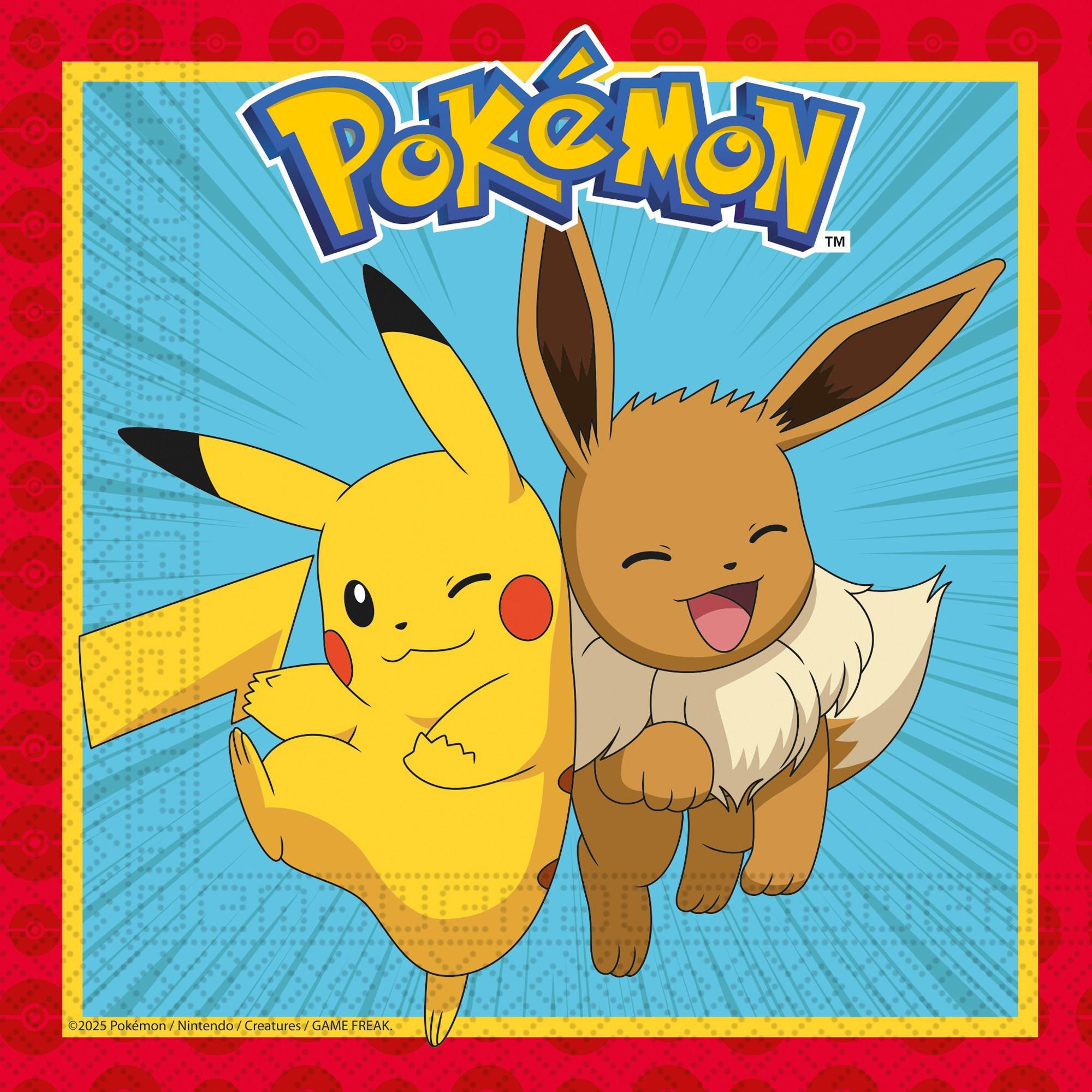 Svět dětí - Procos Ubrousky papírové EKO - Pokemon 33 x 33cm/20ks