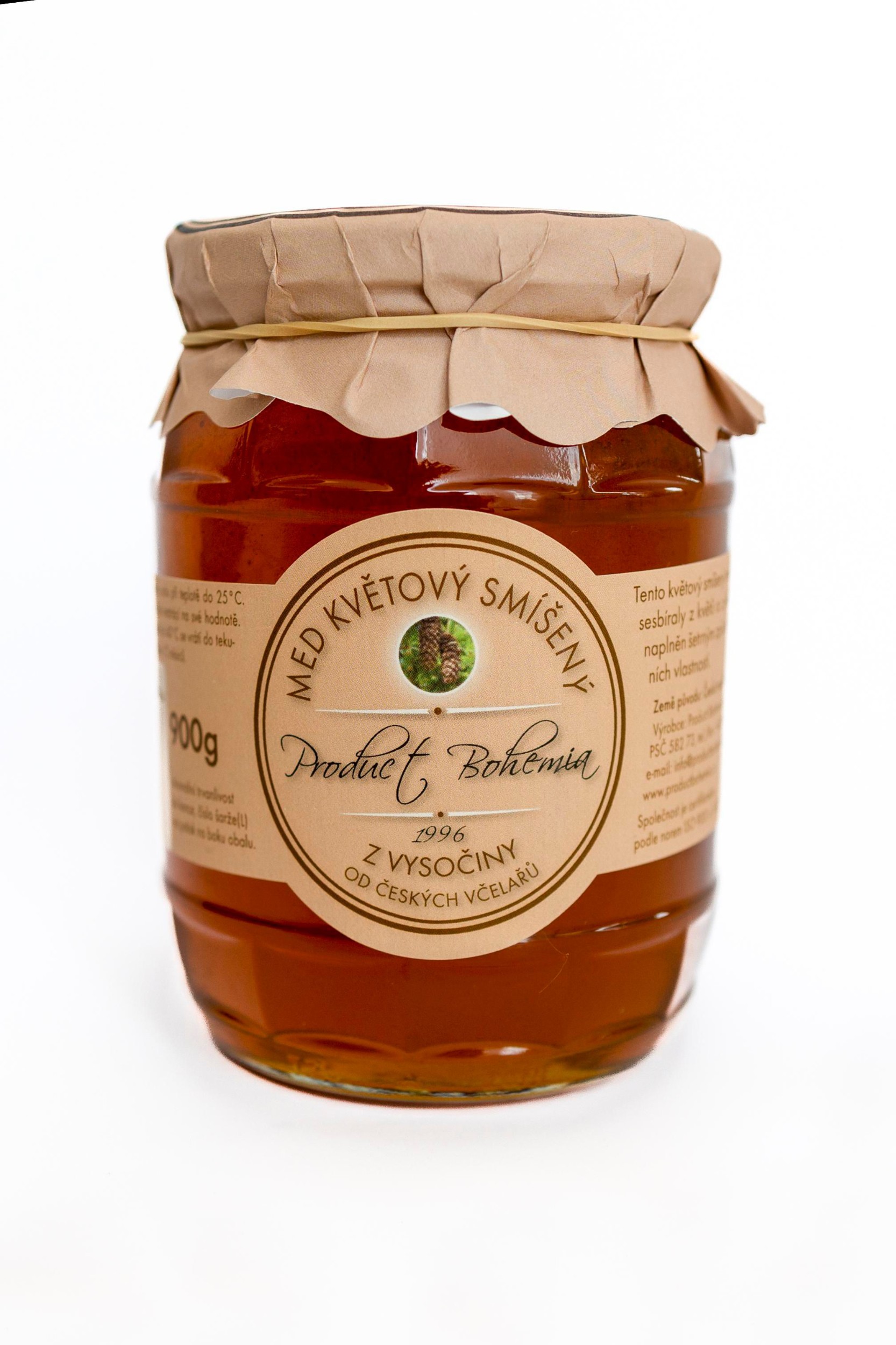 Trvanlivé potraviny - Product Bohemia Med květový smíšený z Vysočiny retro design 650 g