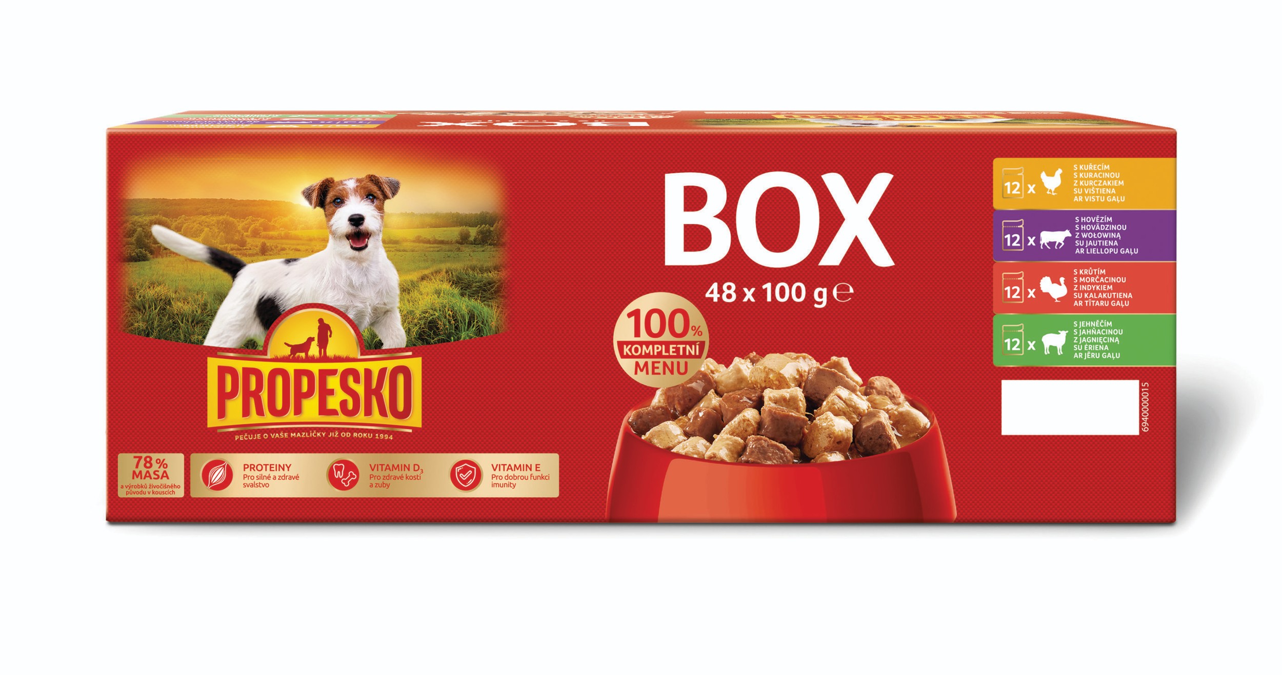 Propesko kapsa pes XXL mix masa 48x100g-0