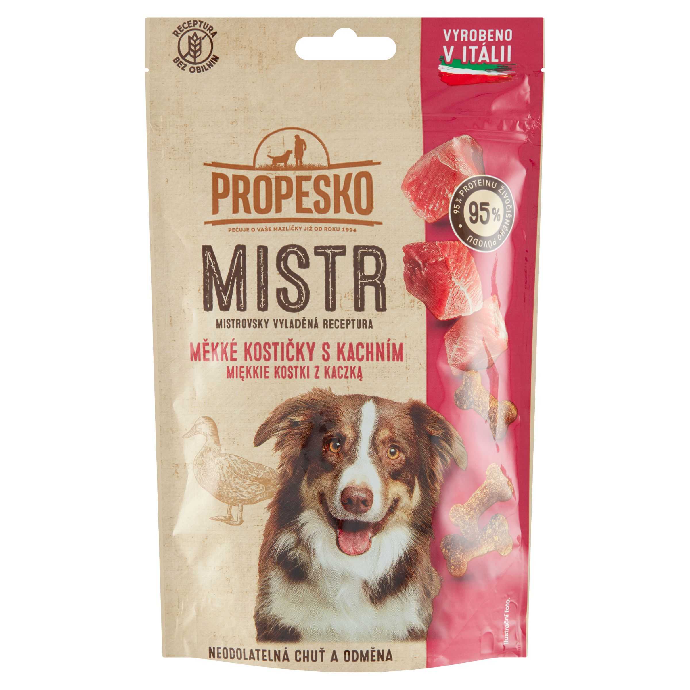 Svět zvířat - Propesko Mistr měkké kachní kostičky 90 g