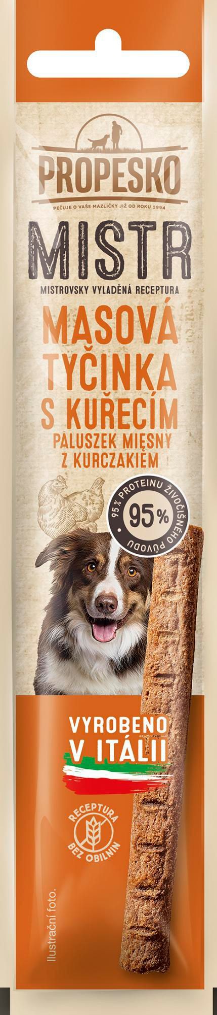Svět zvířat - Propesko Mistr snack pes masové tyčinky kuřecí 10g