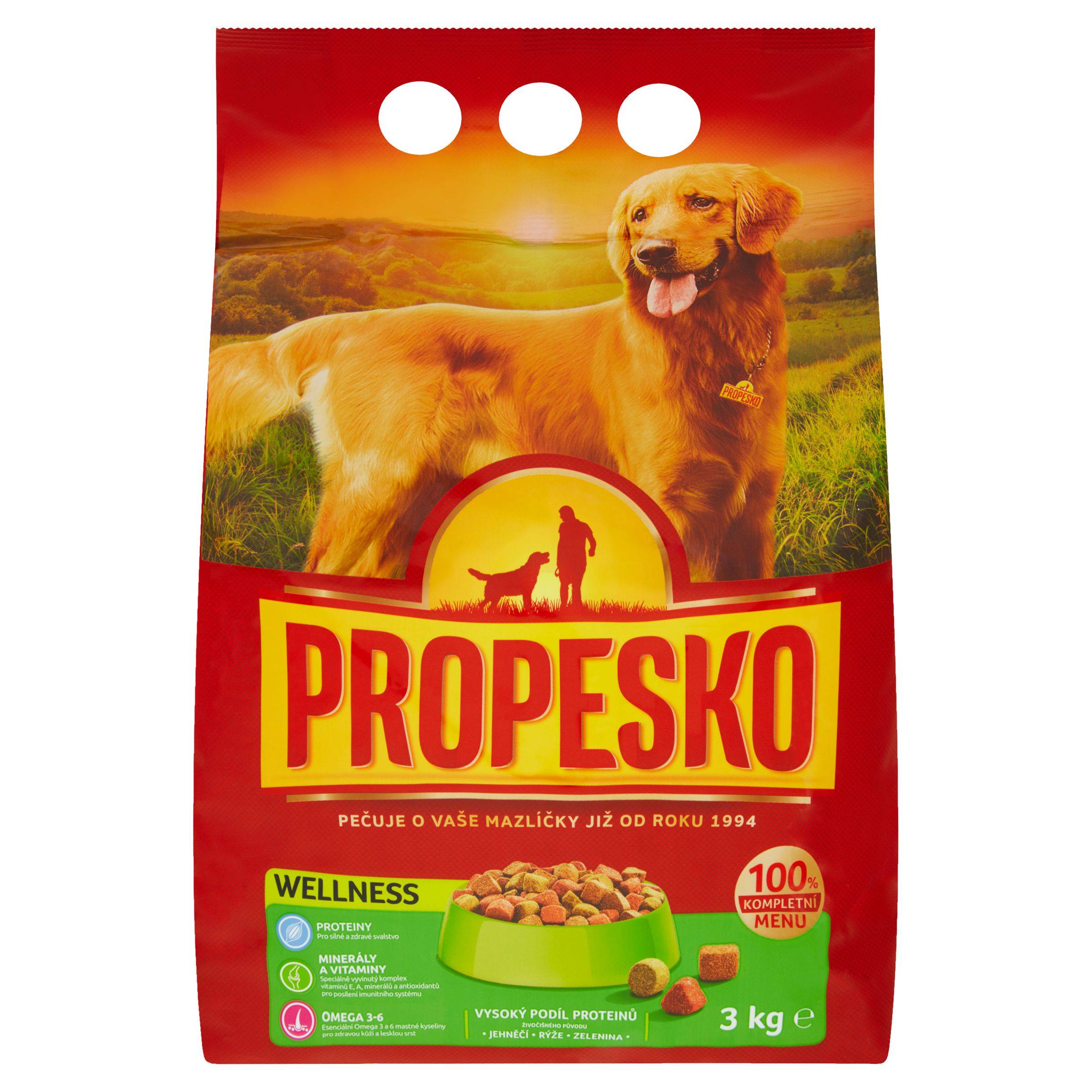 Svět zvířat - Propesko Wellnes & Healthy Digestion s jehněčím, rýží a zeleninou 3 kg