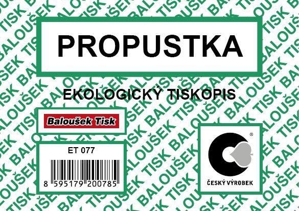 Domácnost a Zahrada - Propustka A7 ET077