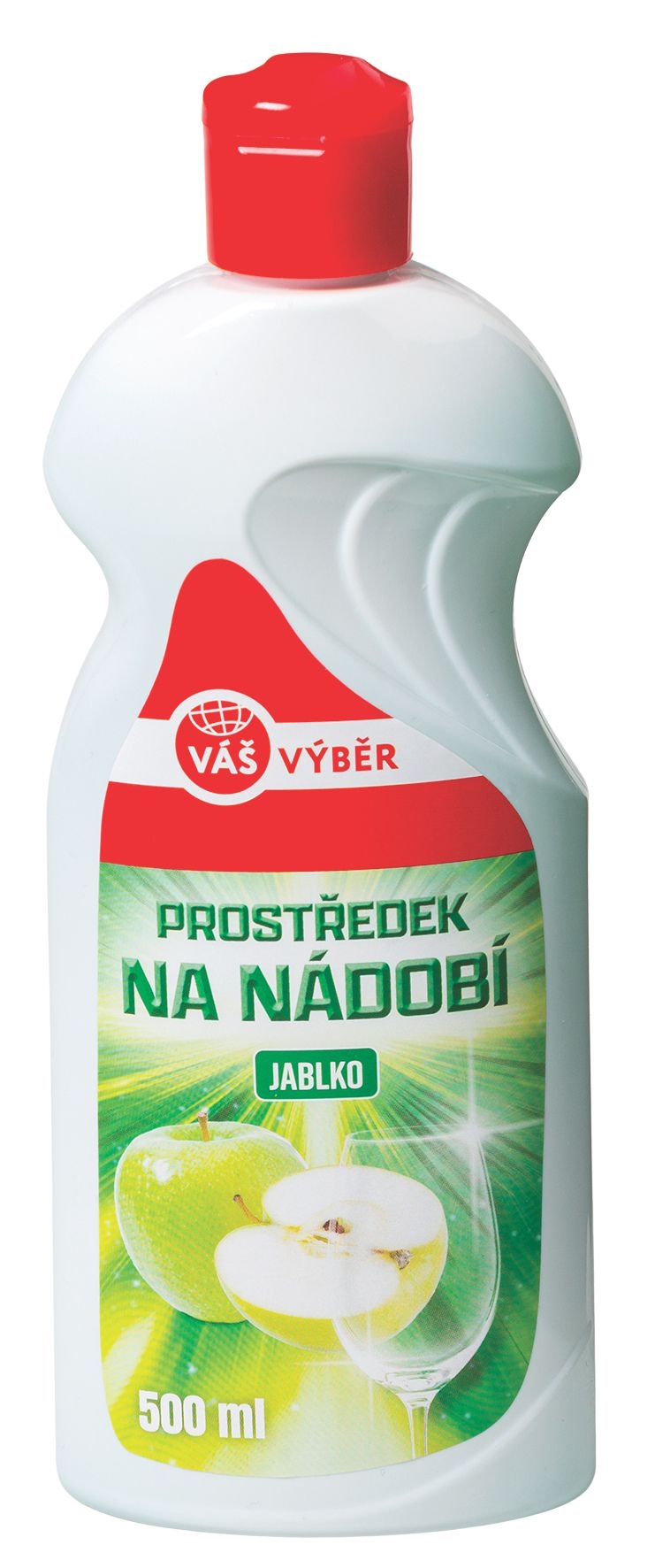 Drogerie a kosmetika - Prostředek na nádobí jablko 500ml