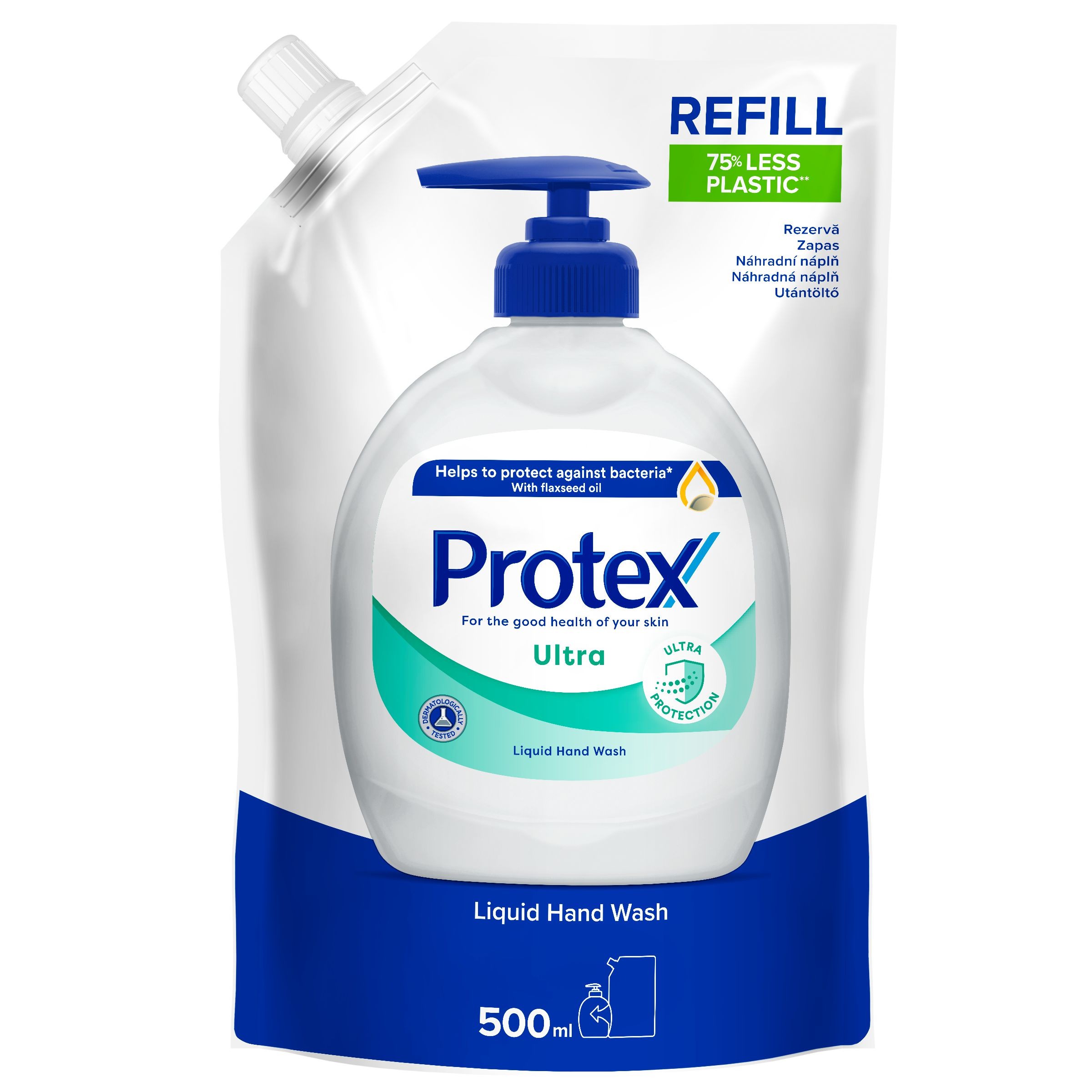 Drogerie a kosmetika - Protex Tekuté mýdlo Ultra náhradní náplň 500 ml