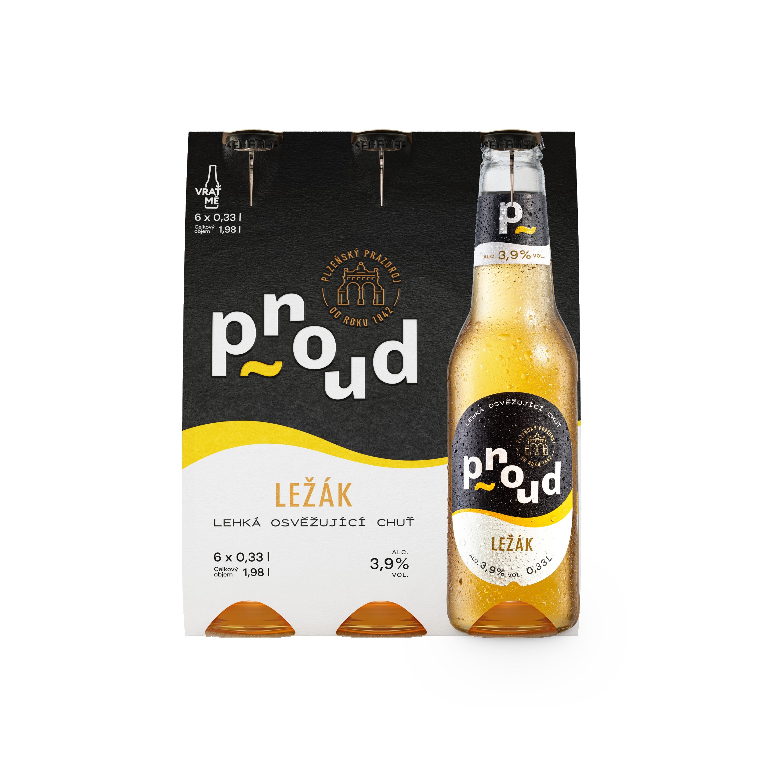 Proud ležák  6 x 0,33 l sklo-0