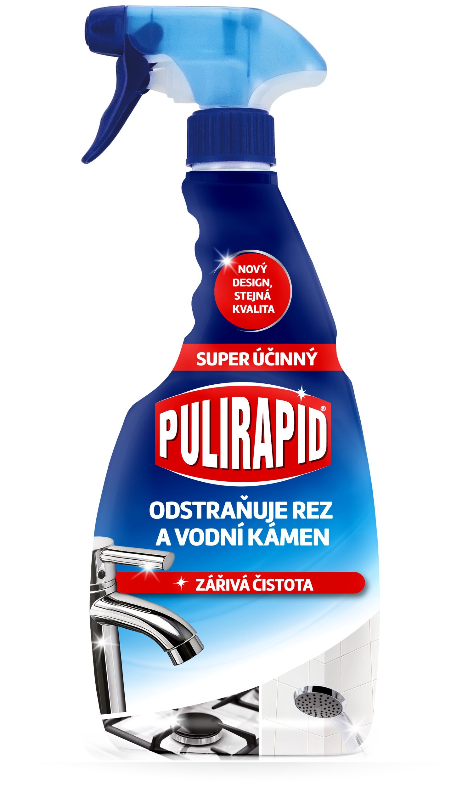 Drogerie a kosmetika - Pulirapid Koupelna a kuchyně na vodní kámen ve spreji 500 ml