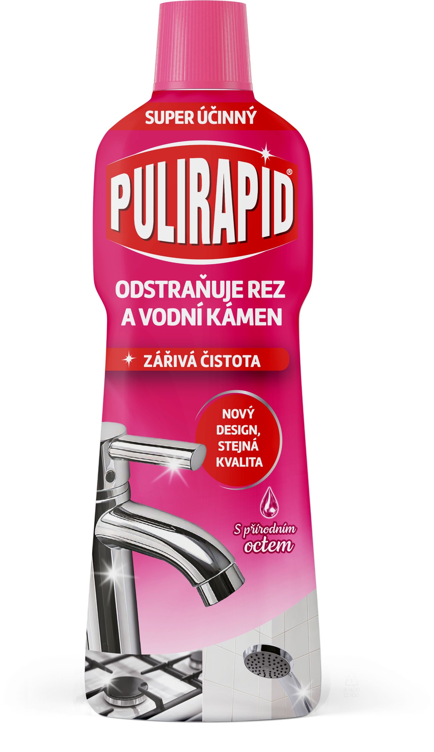 Drogerie a kosmetika - Pulirapid s octem na vodní kámen 750 ml