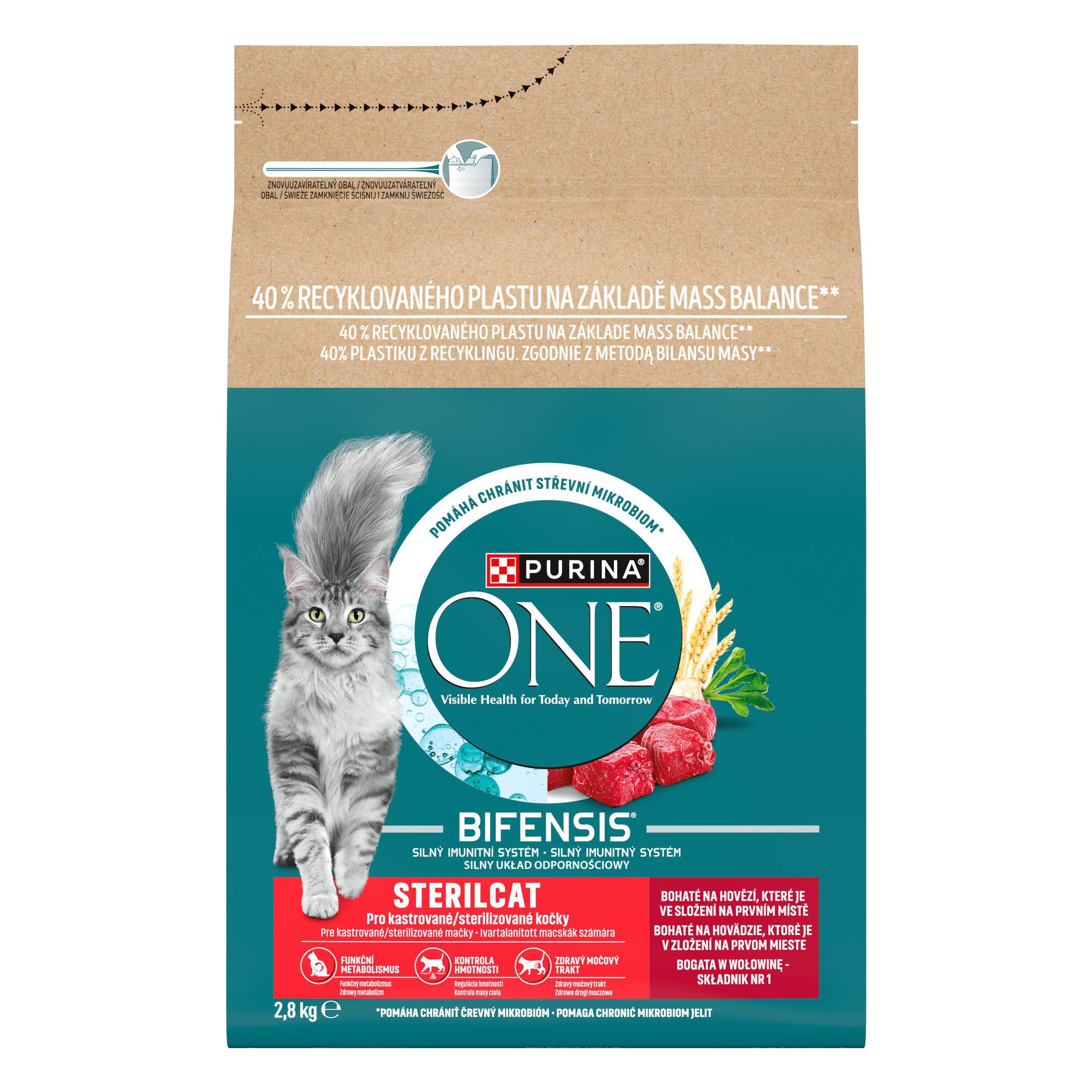 Svět zvířat - Purina ONE Bifensis Sterilised granule 2,8kg