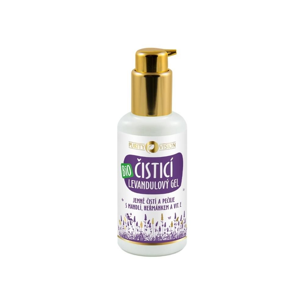 Drogerie a kosmetika - Purity Vision Bio Levandulový čisticí gel s mandlí, heřmán. a vit. E